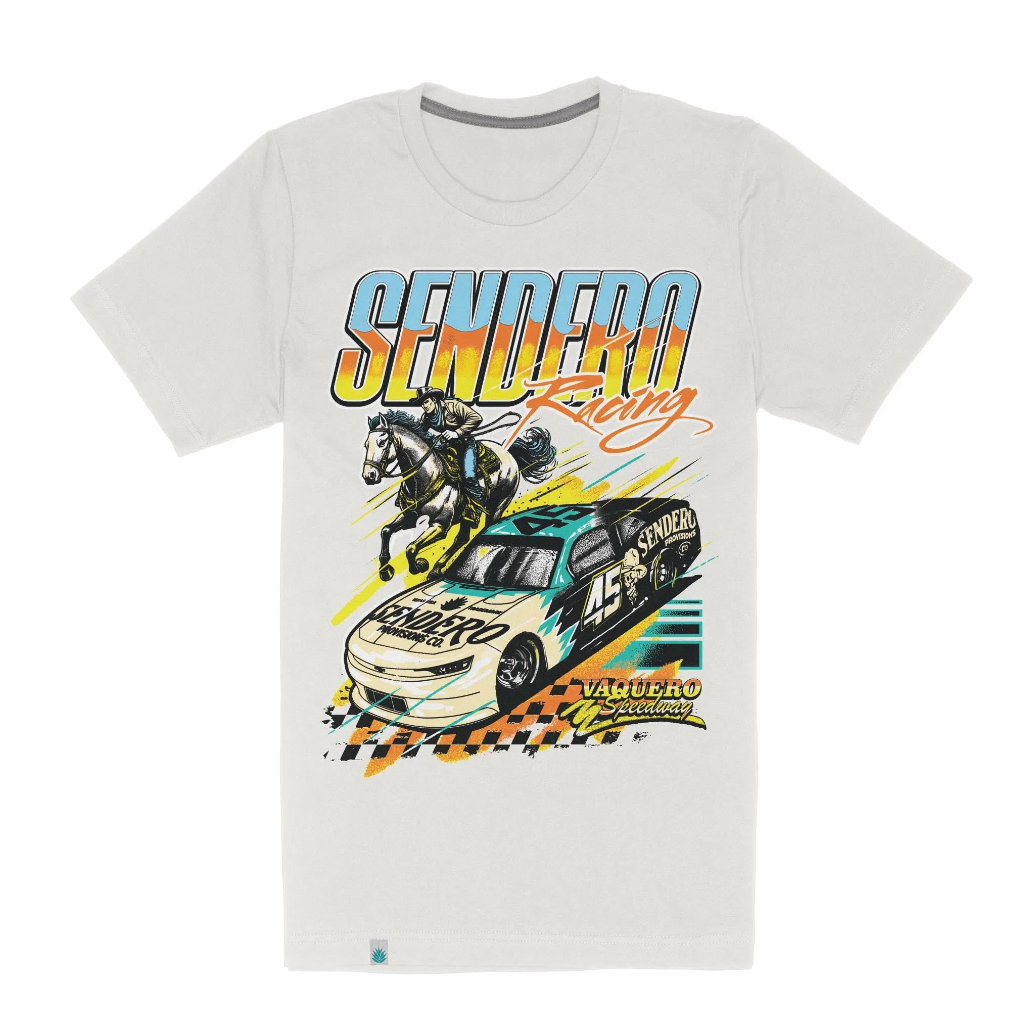 Brad Perez x Sendero Racing Vintage T-Shirt sold by Sendero Provisions CO