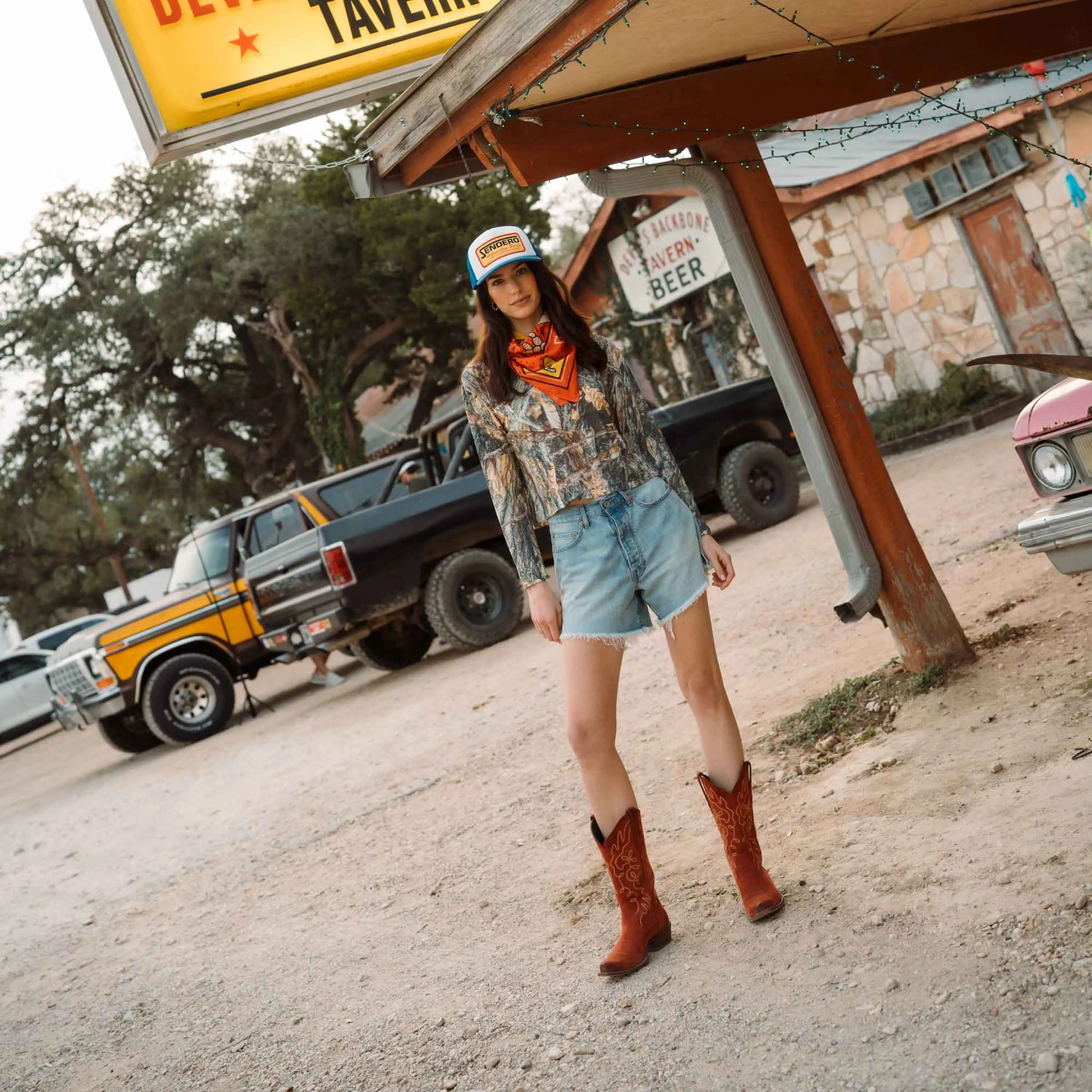 Junia Low Waist Denim Short sold by Sendero Provisions CO product image thumbnail 2