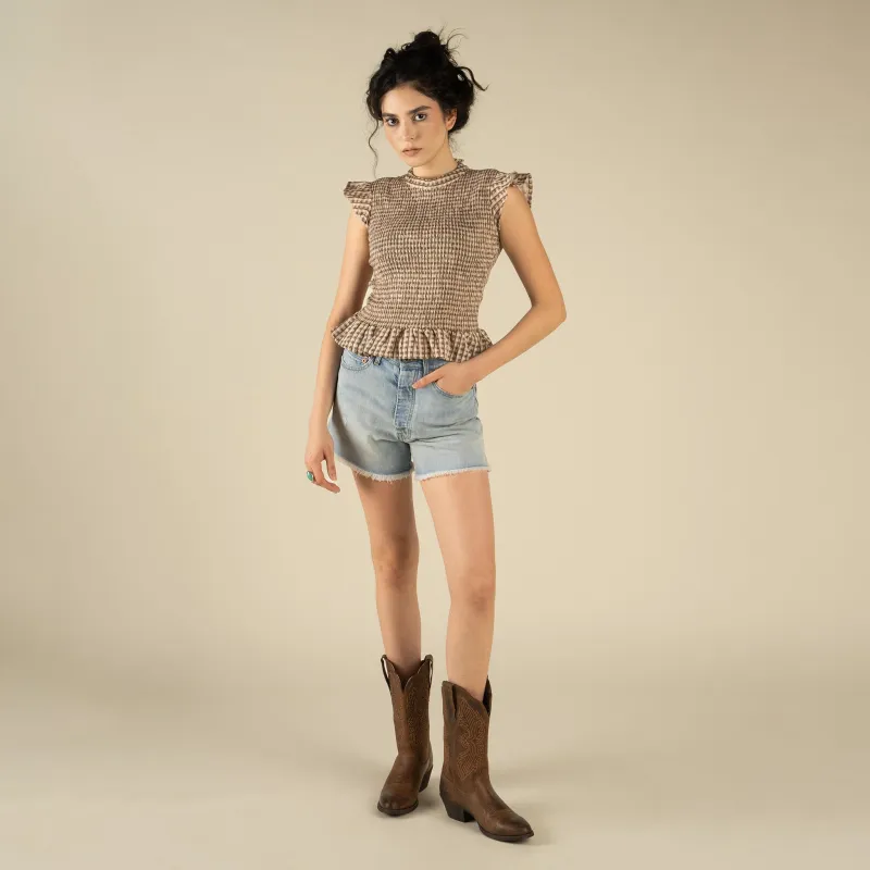 Junia Low Waist Denim Short made by Sendero Provisions CO