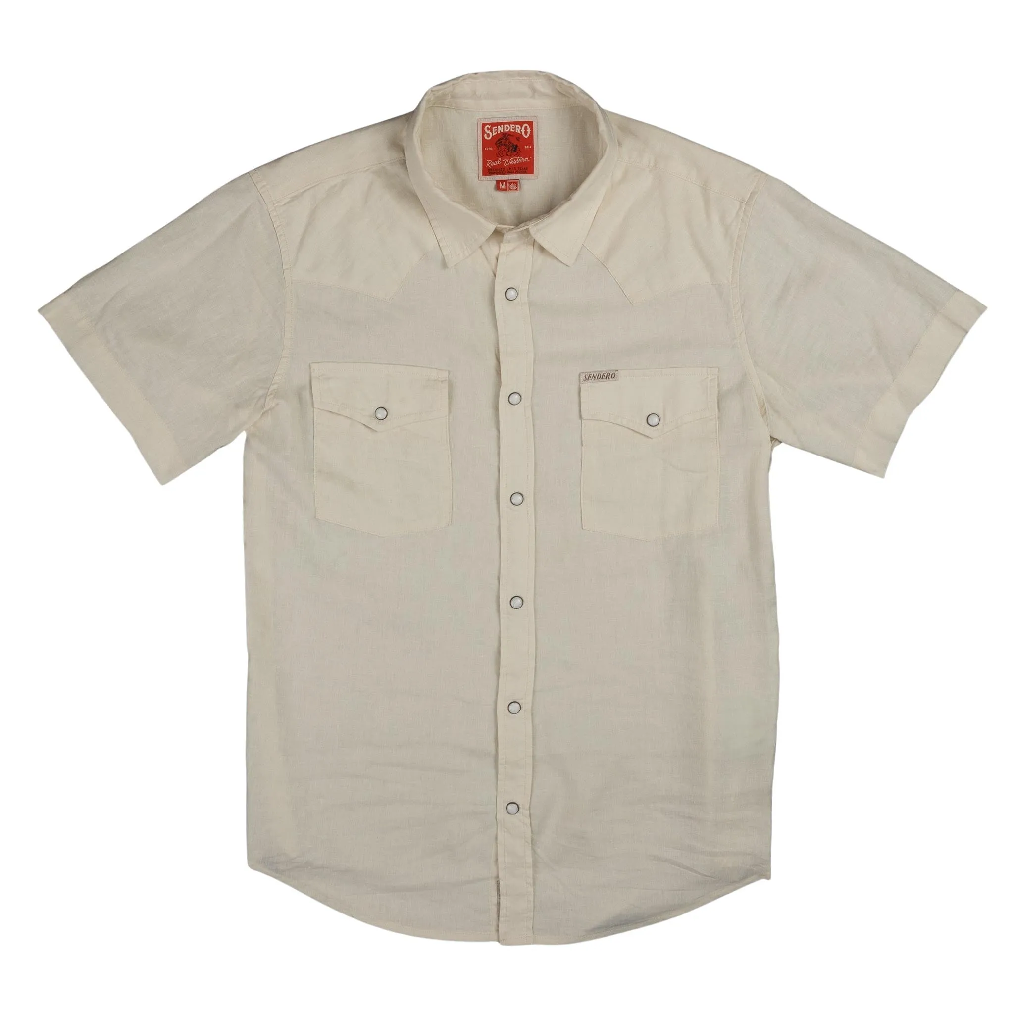 The Wyatt Pearl Snap Short Sleeve Solid Shirt sold by Sendero Provisions CO