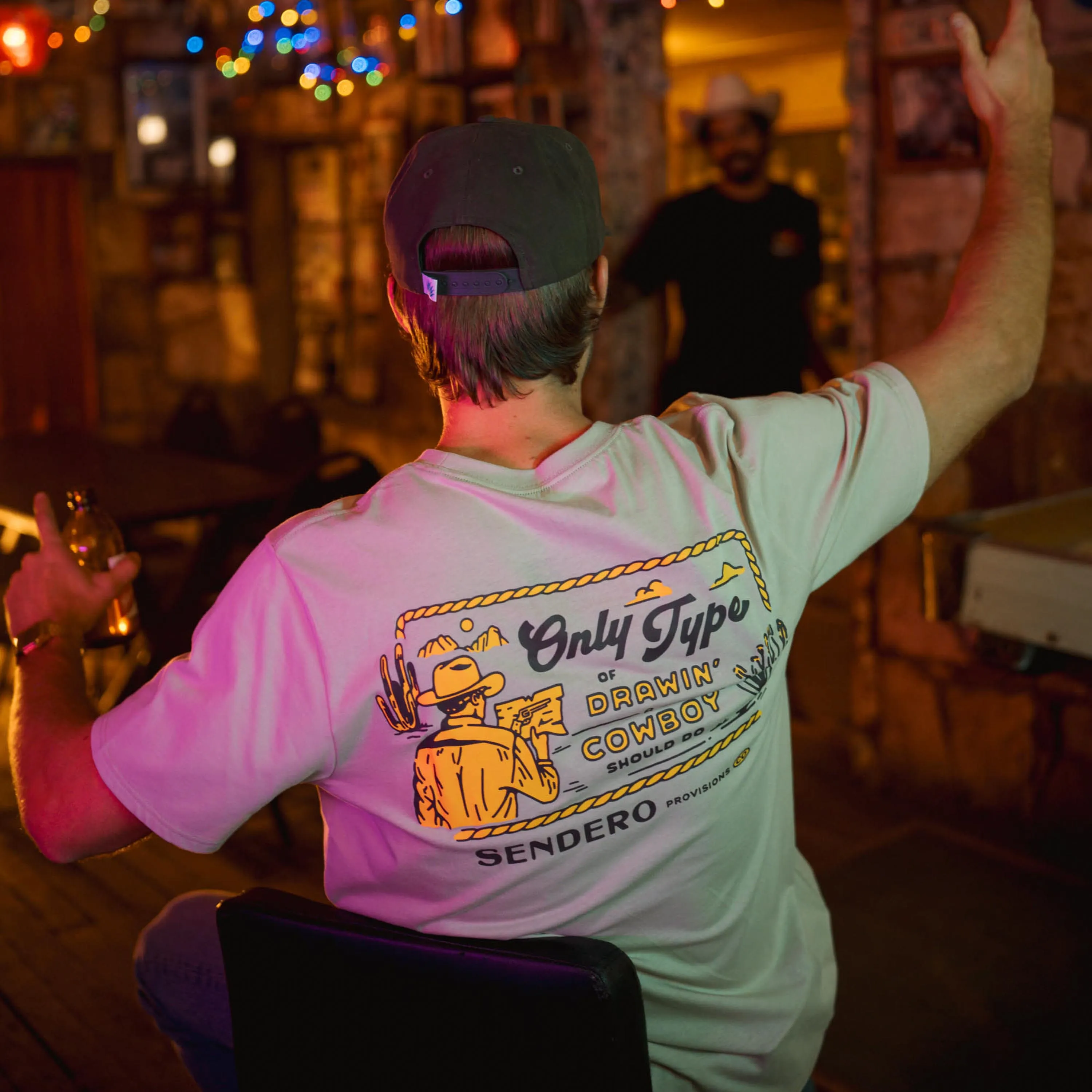 Cowboy Drawin' T-Shirt sold by Sendero Provisions CO product image thumbnail 4