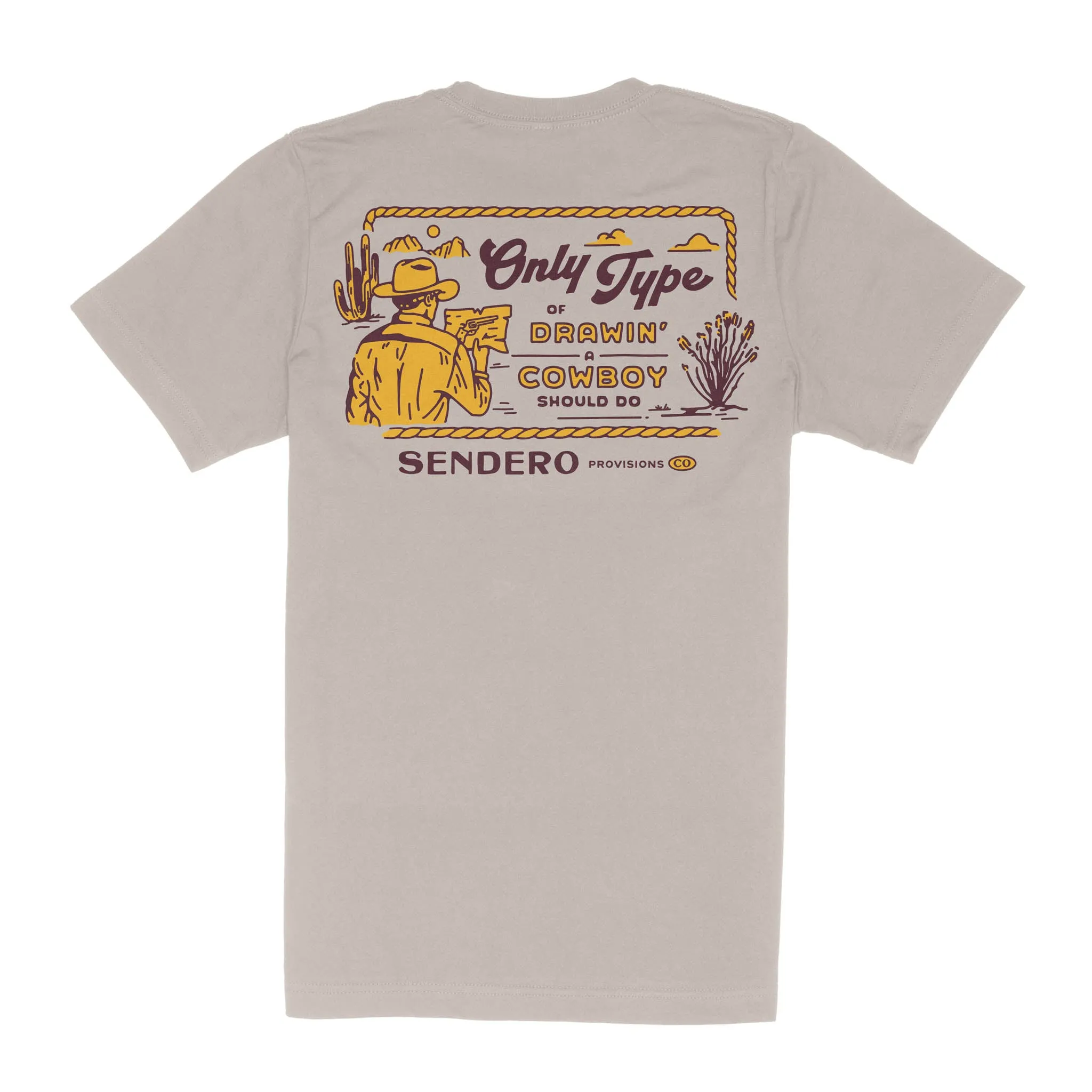 Cowboy Drawin' T-Shirt sold by Sendero Provisions CO product image thumbnail 3