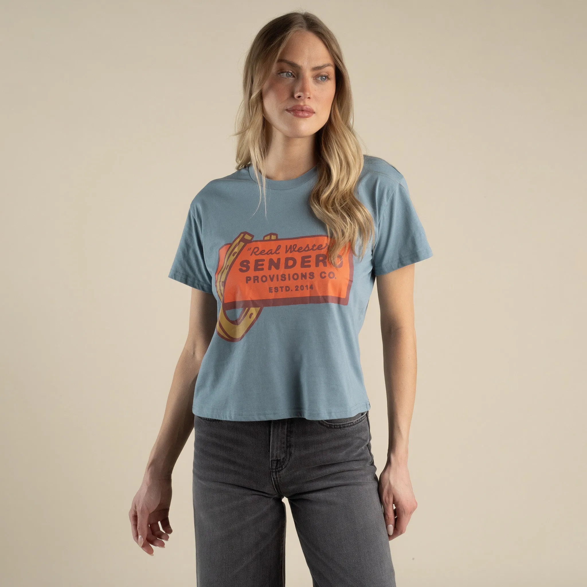 Real Western Boxy Tee sold by Sendero Provisions CO