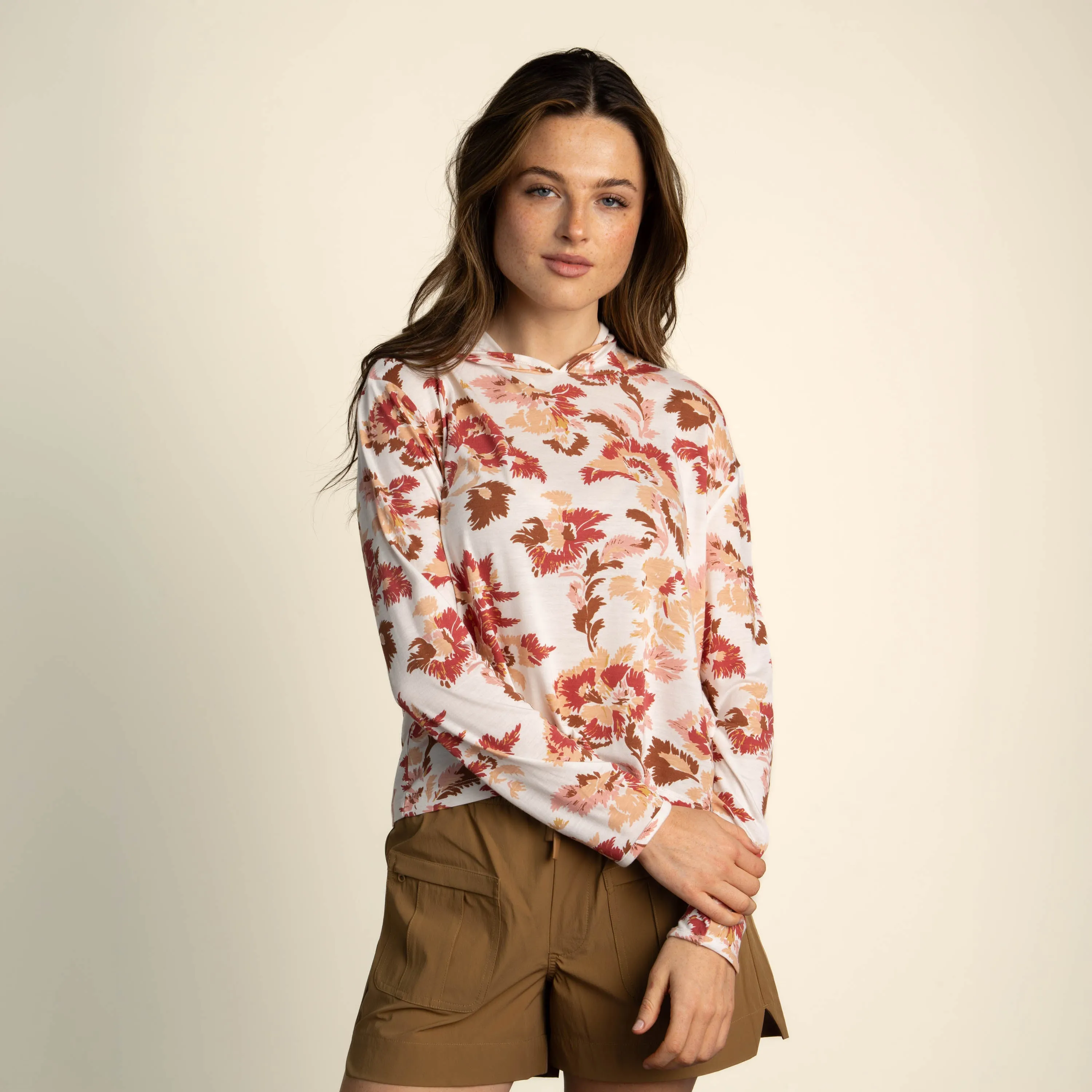 Women's Yucatan Bamboo Hoodie Tech Long Sleeve Shirt sold by Sendero Provisions CO
