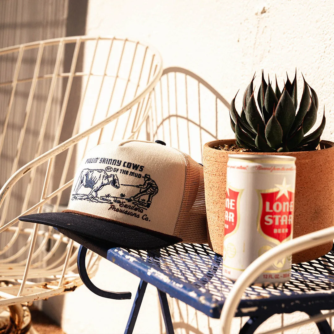 Skinny Cows Hat - Cream/Navy sold by Sendero Provisions CO product image thumbnail 2