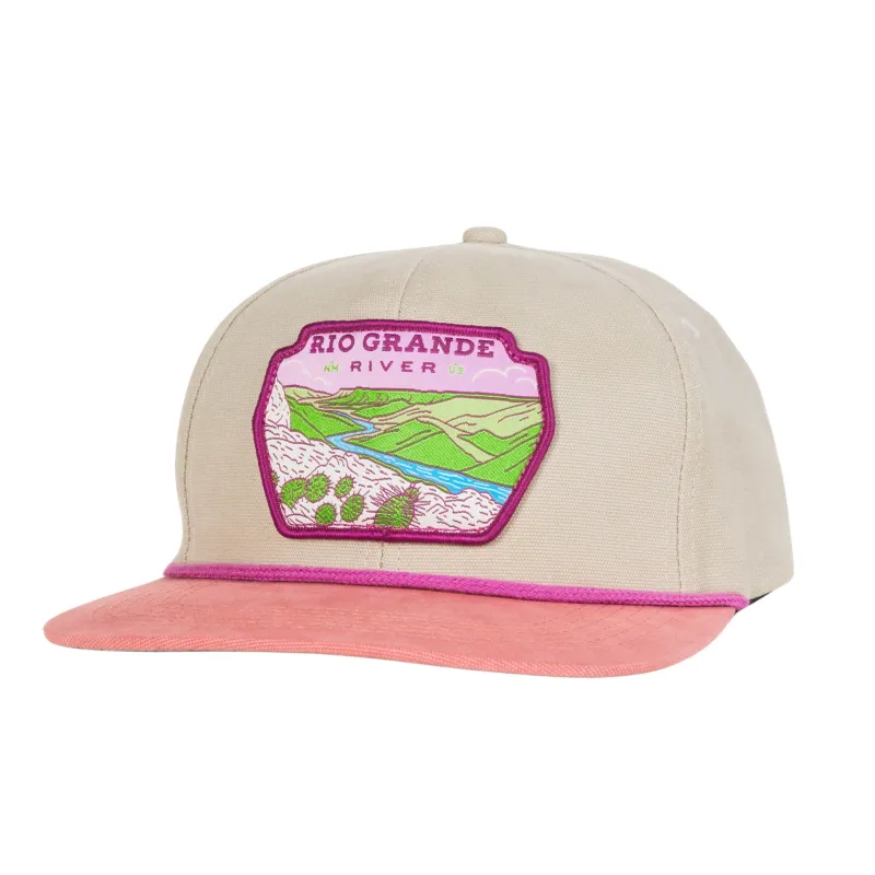 Rio Grande River Hat - Malibu White/Coral Red made by Sendero Provisions CO