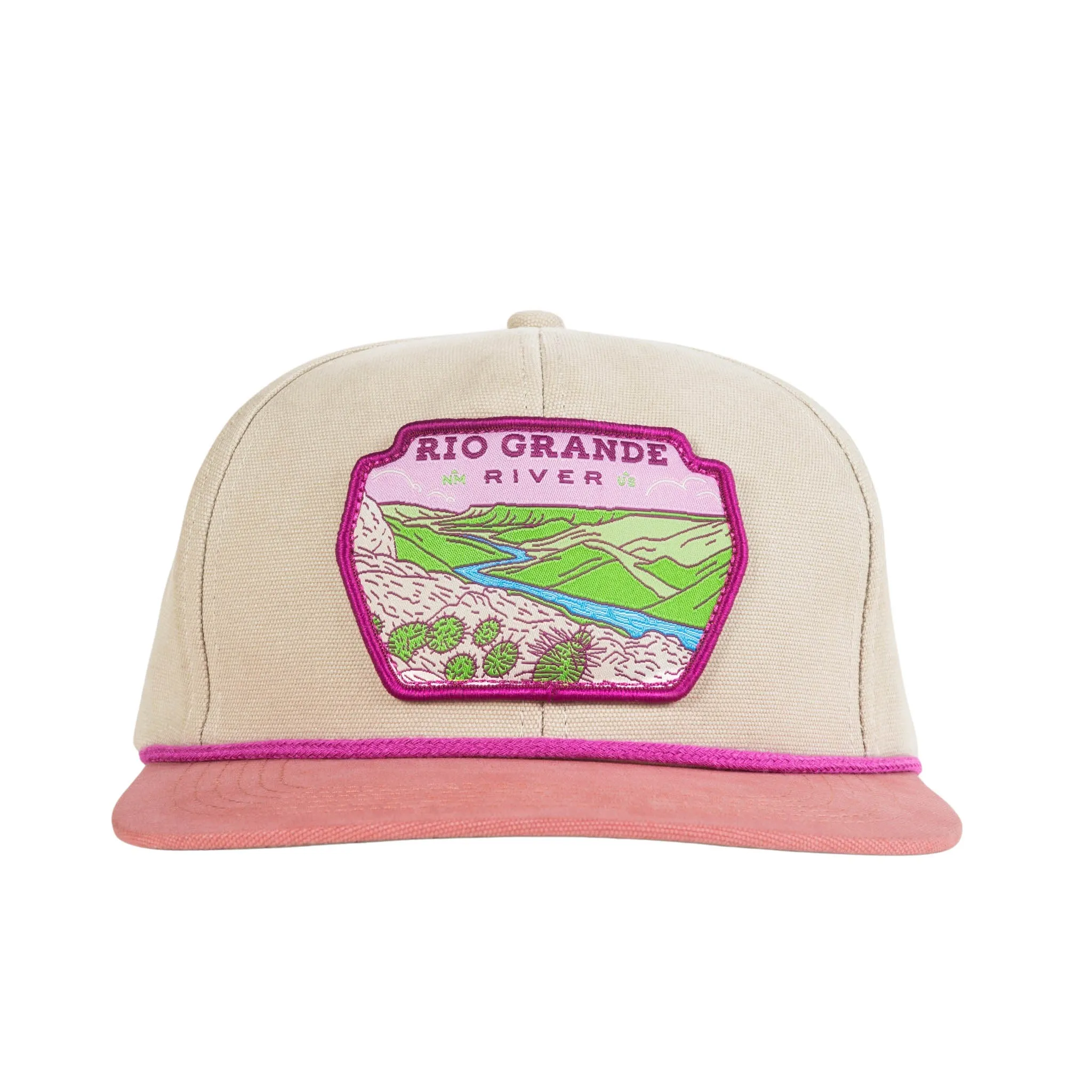 Rio Grande River Hat - Malibu White/Coral Red sold by Sendero Provisions CO product image thumbnail 4