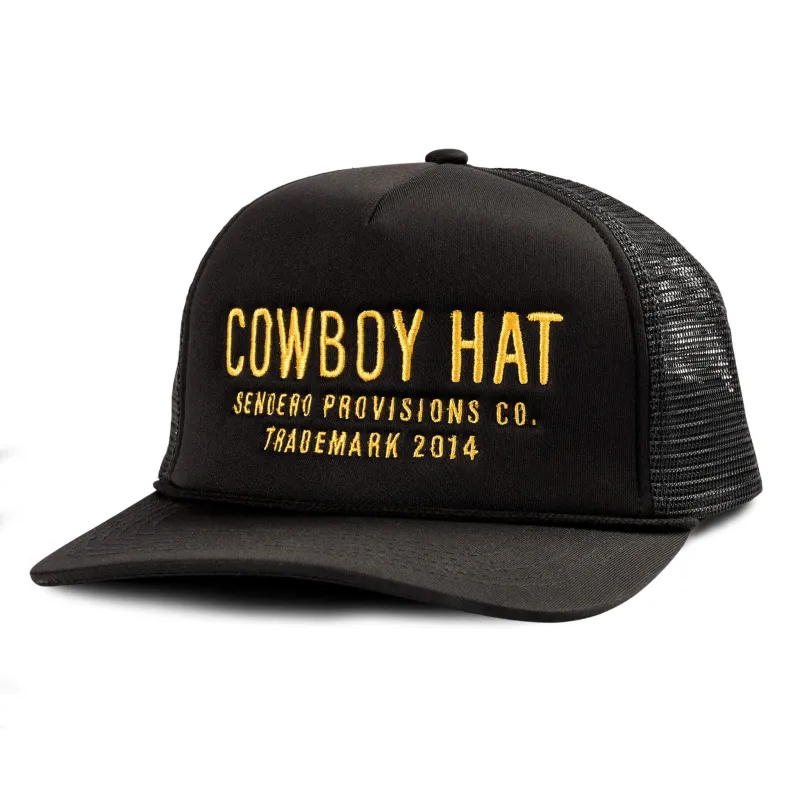 Cowboy Hat - Black/Gold made by Sendero Provisions CO