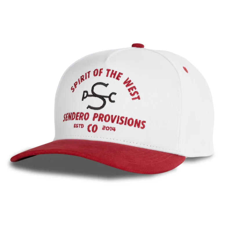 S Bar Pc Hat - Cream/Red made by Sendero Provisions CO