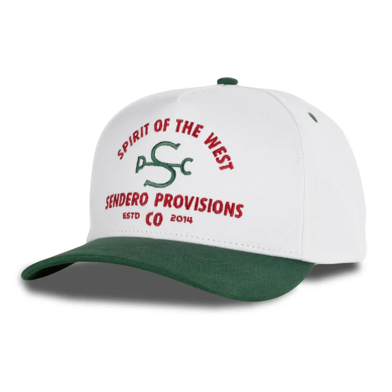 S Bar Pc Hat - Cream/Green made by Sendero Provisions CO