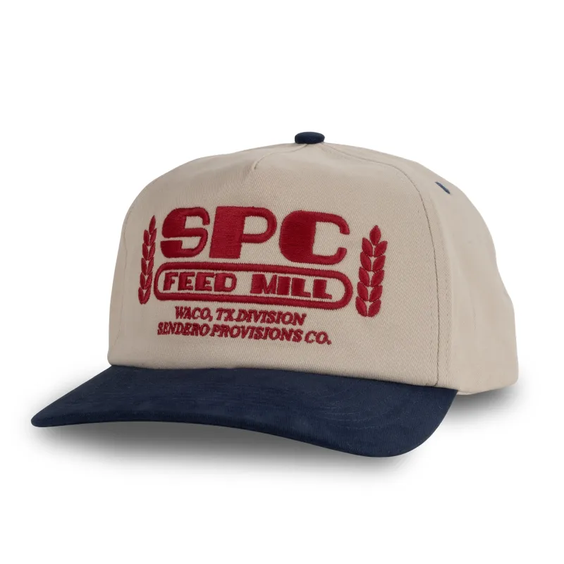Feed Mill Hat - Cream/Navy made by Sendero Provisions CO