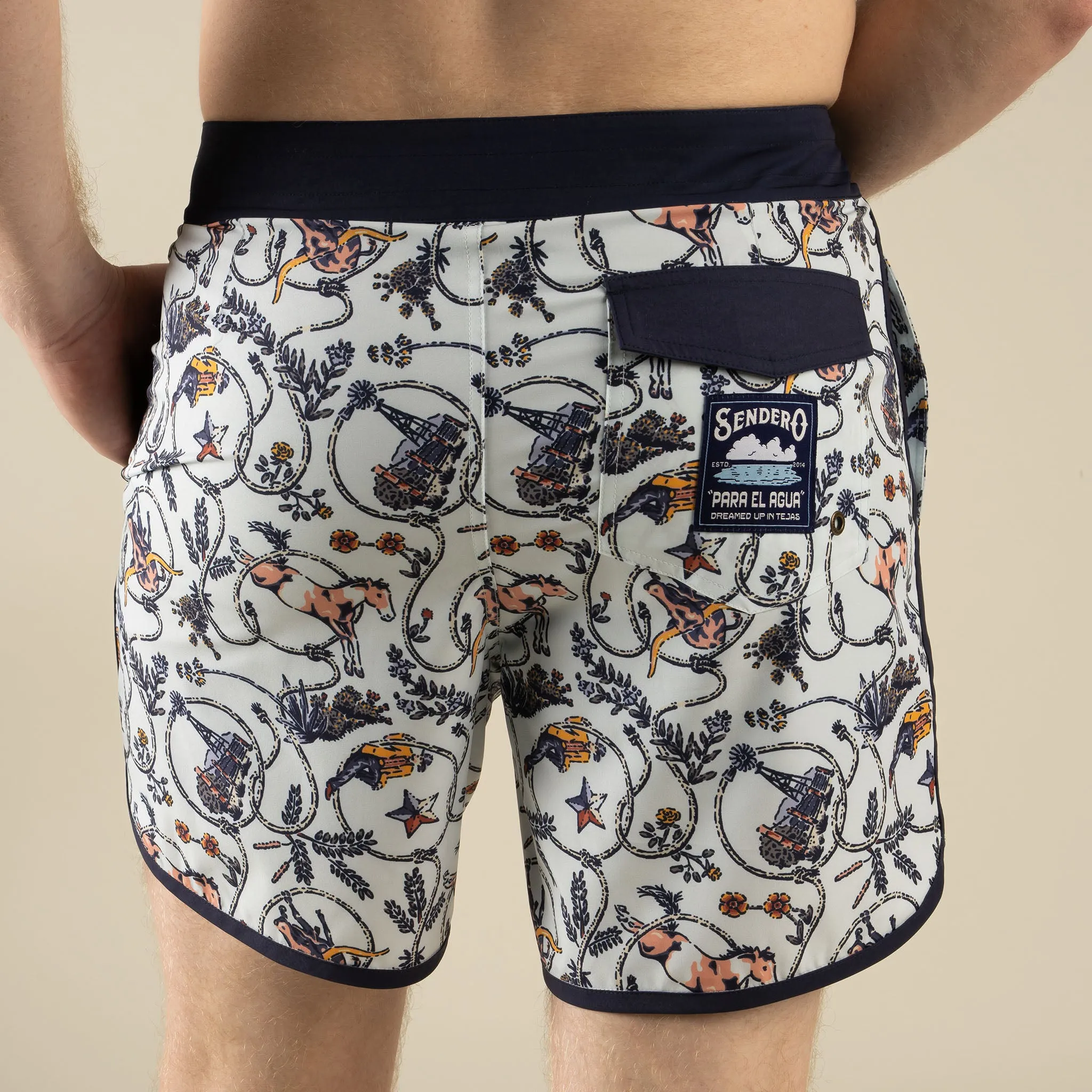 Point Bar Boardshort - High Lonesome - Light Blue sold by Sendero Provisions CO product image thumbnail 5