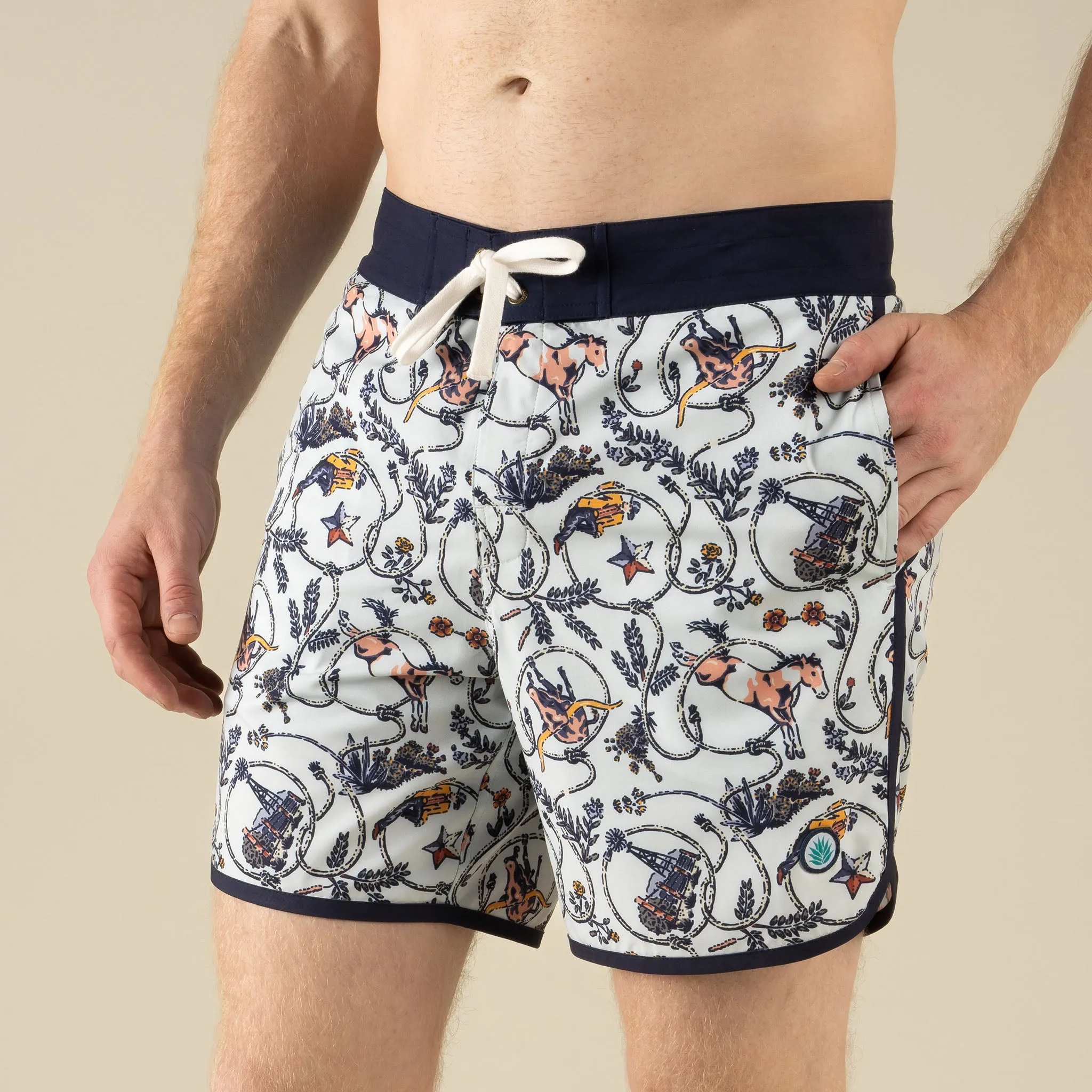 Point Bar Boardshort - High Lonesome - Light Blue sold by Sendero Provisions CO product image thumbnail 3