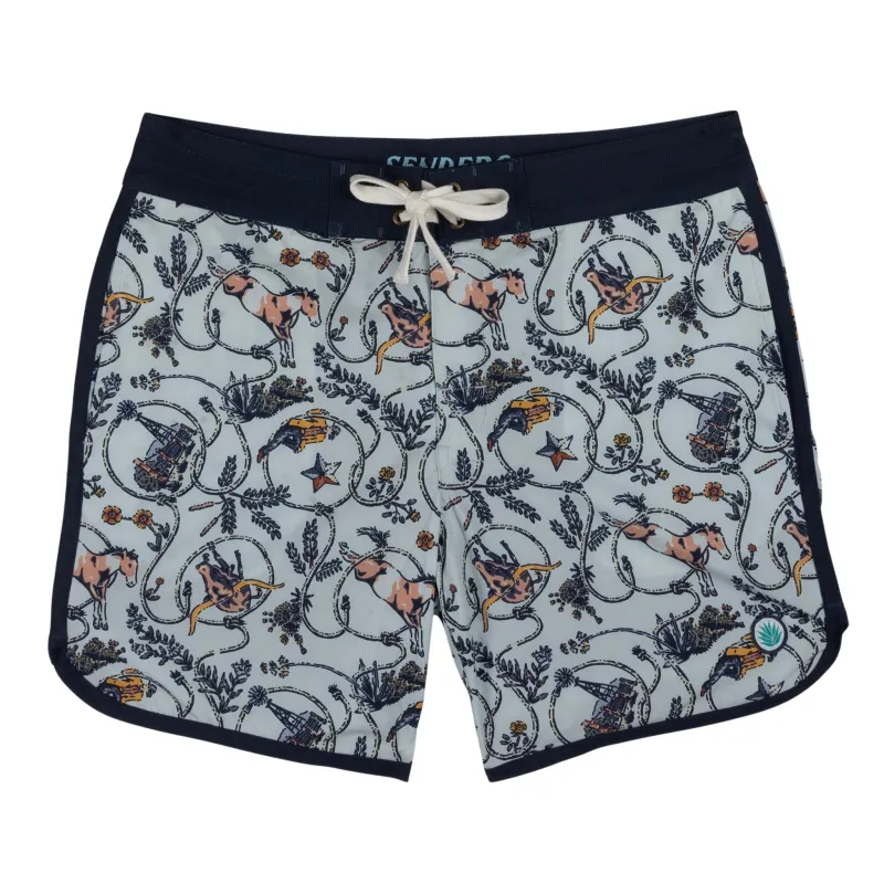 Point Bar Boardshort - High Lonesome - Light Blue made by Sendero Provisions CO