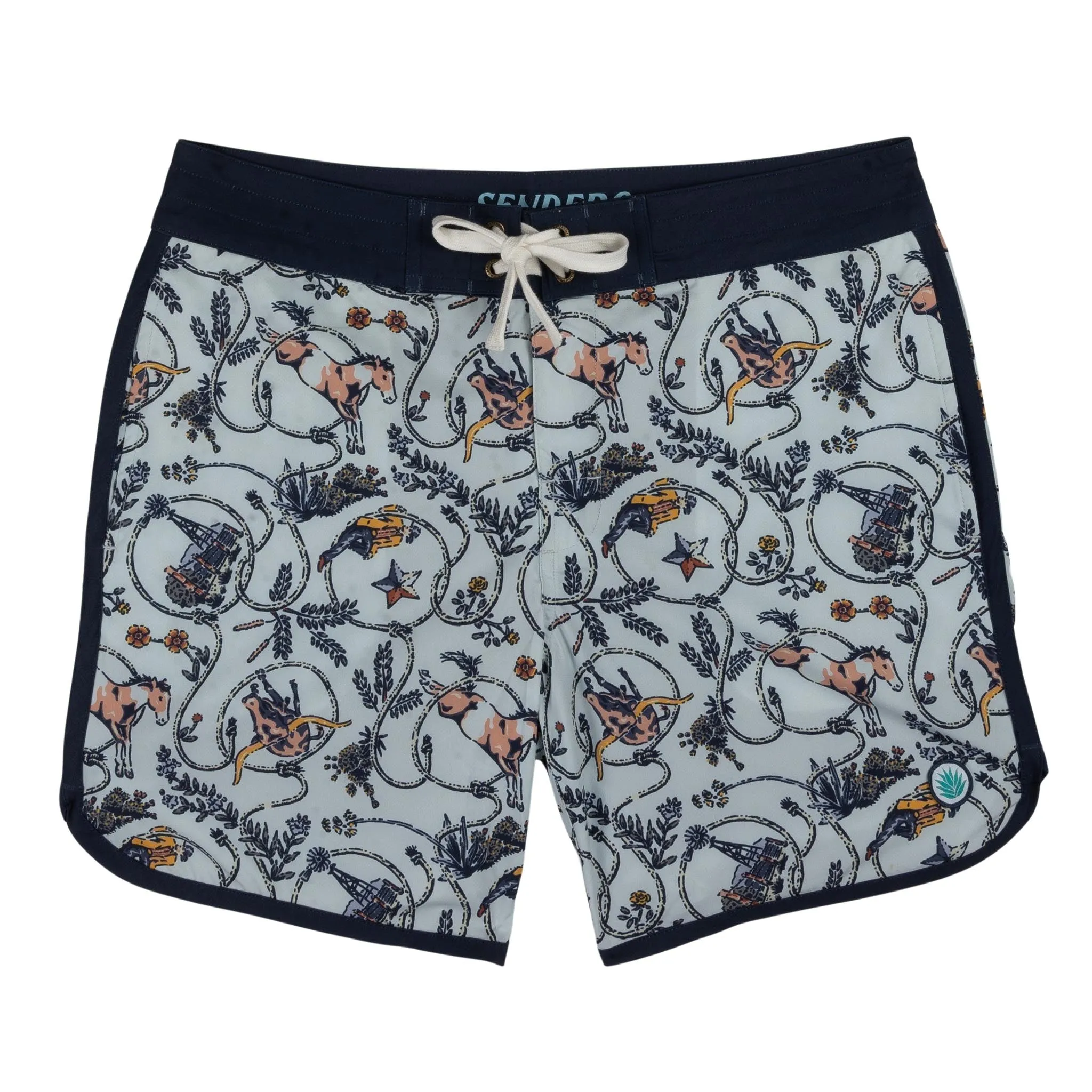 Point Bar Boardshort - High Lonesome - Light Blue sold by Sendero Provisions CO