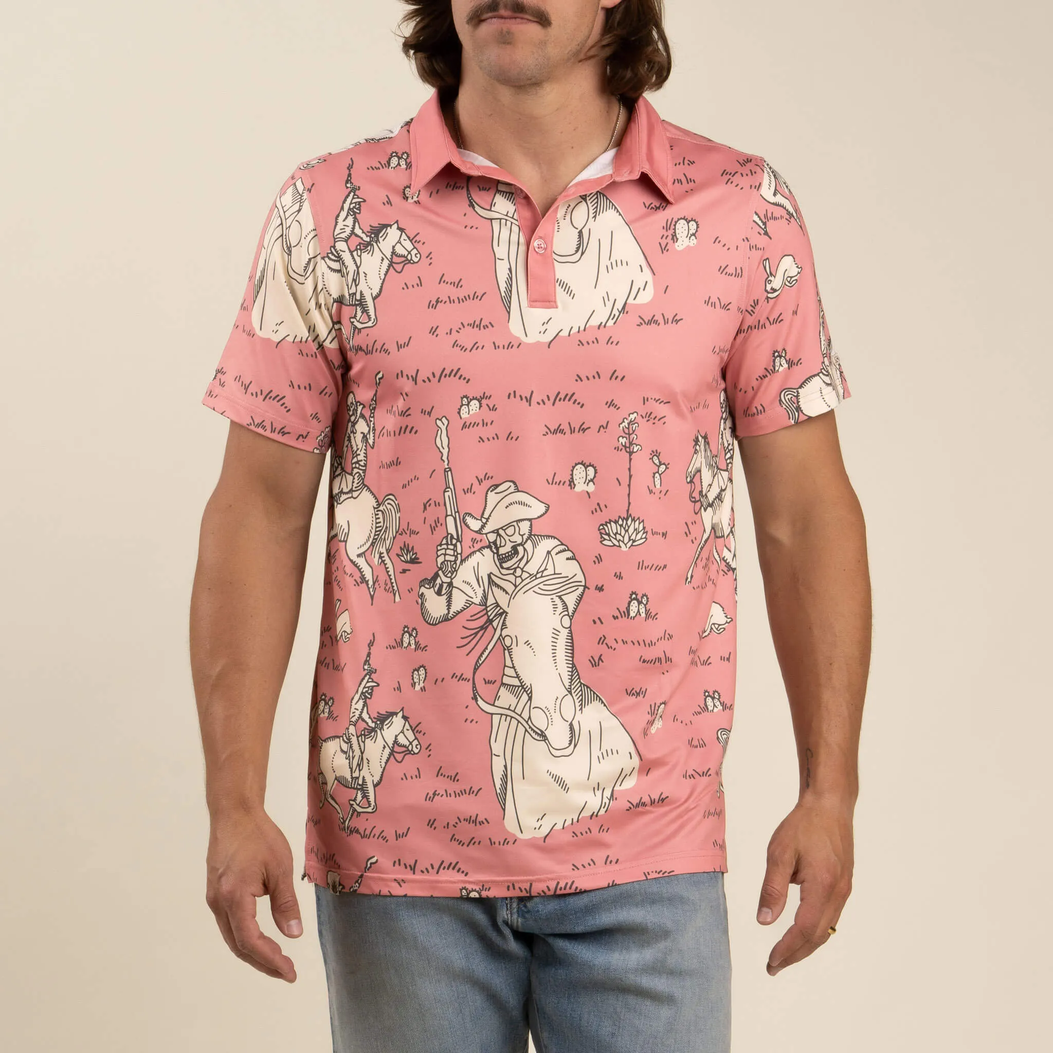 High Noon Performance Polo - Skeleton Riders sold by Sendero Provisions CO product image thumbnail 2