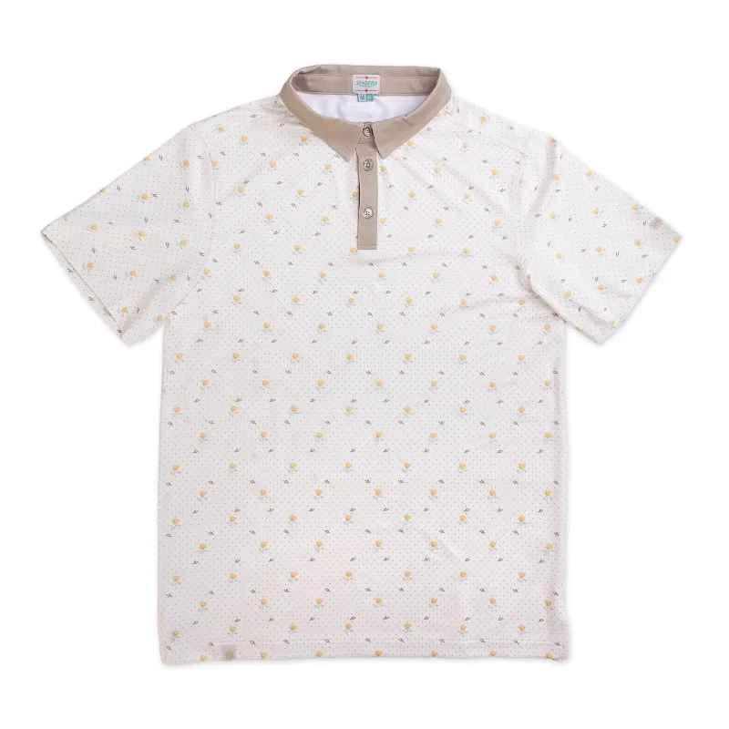 High Noon Performance Polo - Texas Rose Print made by Sendero Provisions CO