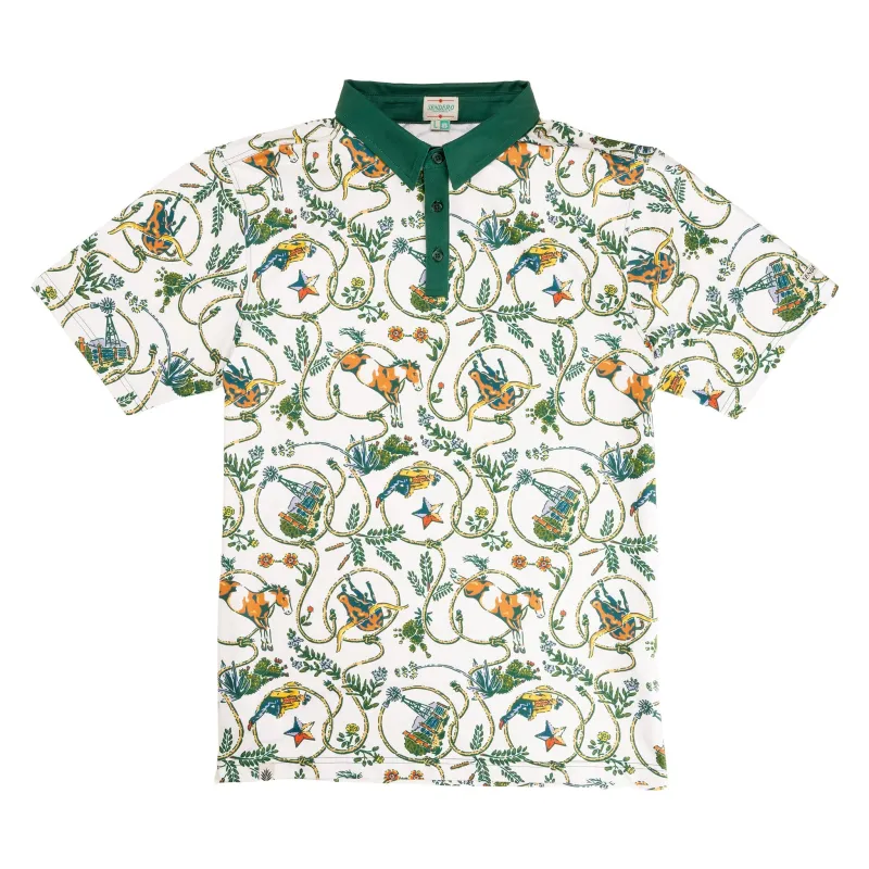 High Noon Performance Polo - Rope Print made by Sendero Provisions CO