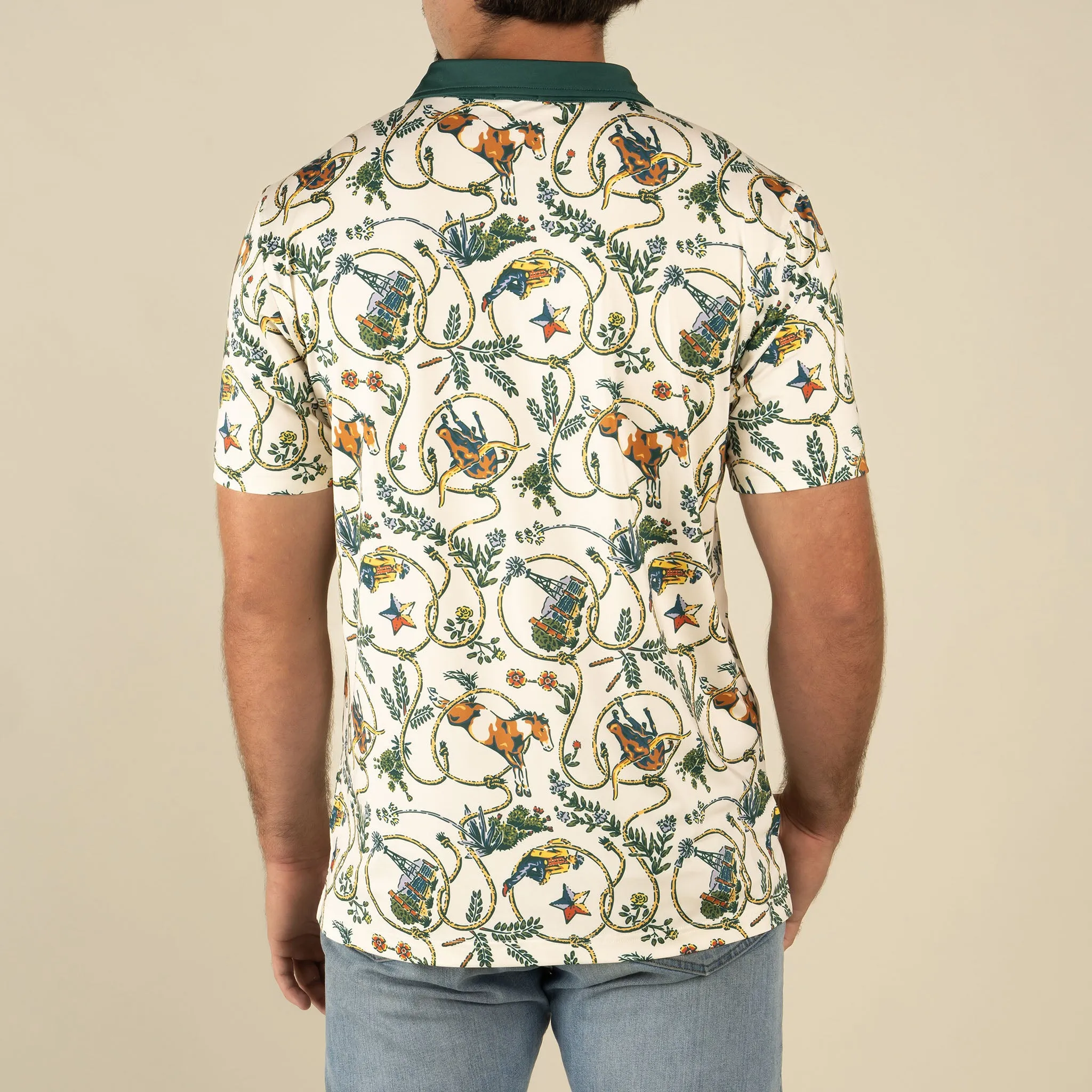 High Noon Performance Polo - Rope Print sold by Sendero Provisions CO product image thumbnail 3