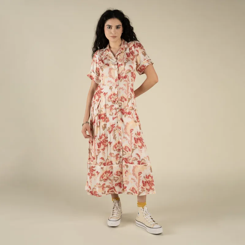 La Dahlia Dress - Alondra - Ivory made by Sendero Provisions CO
