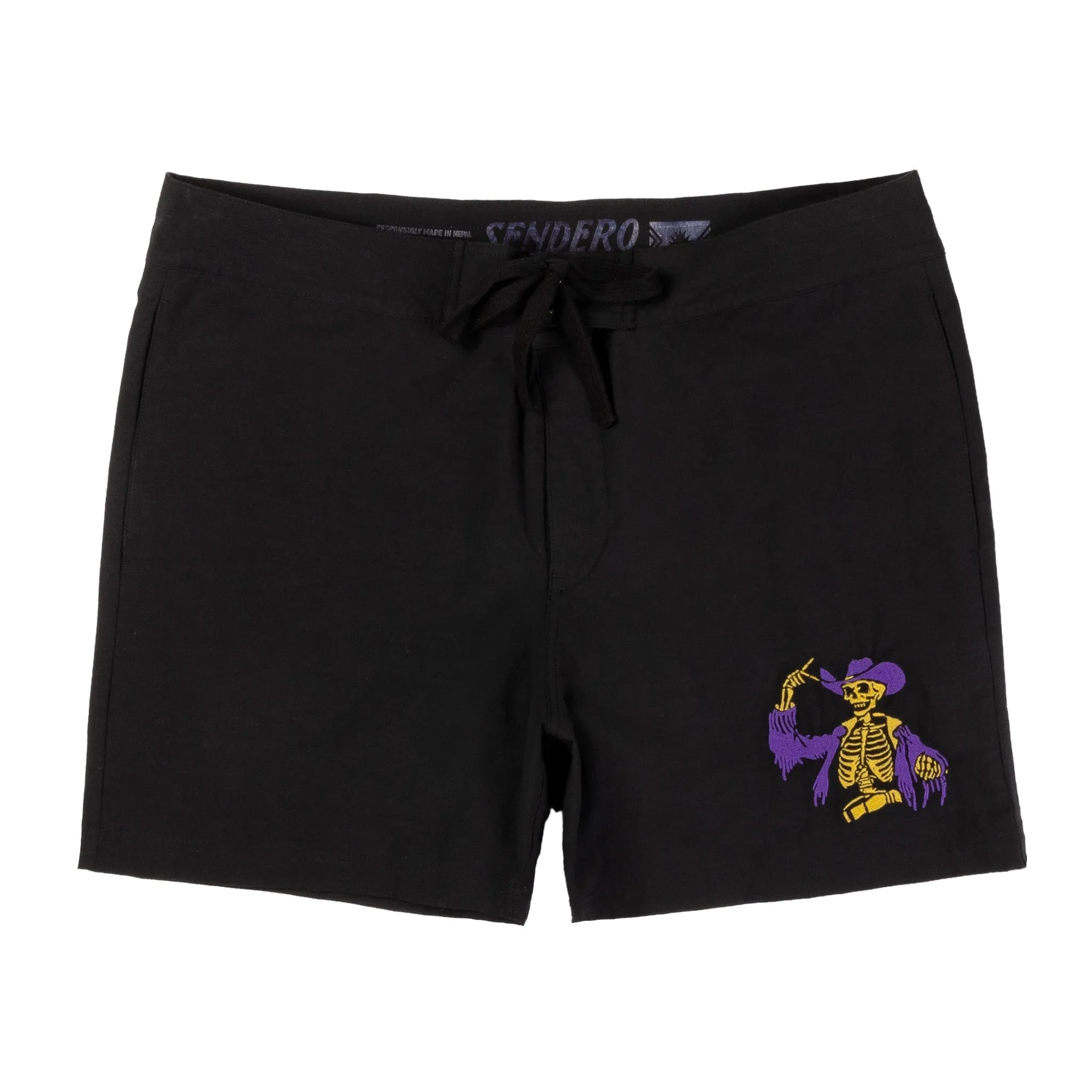 Marejada Boardshort - Black sold by Sendero Provisions CO