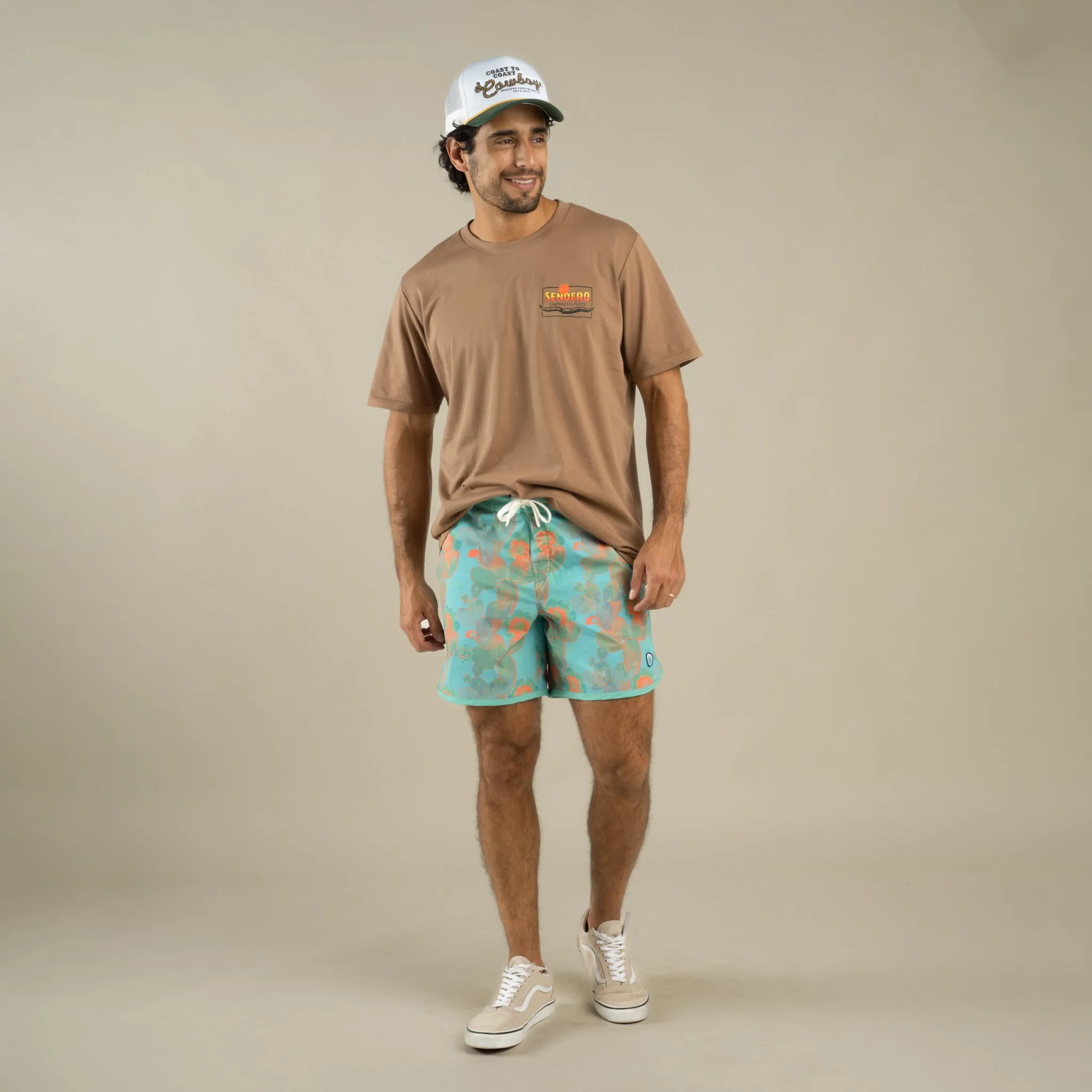 Point Bar Boardshort - Nopal Cosmico - Verde Vivo sold by Sendero Provisions CO product image thumbnail 4