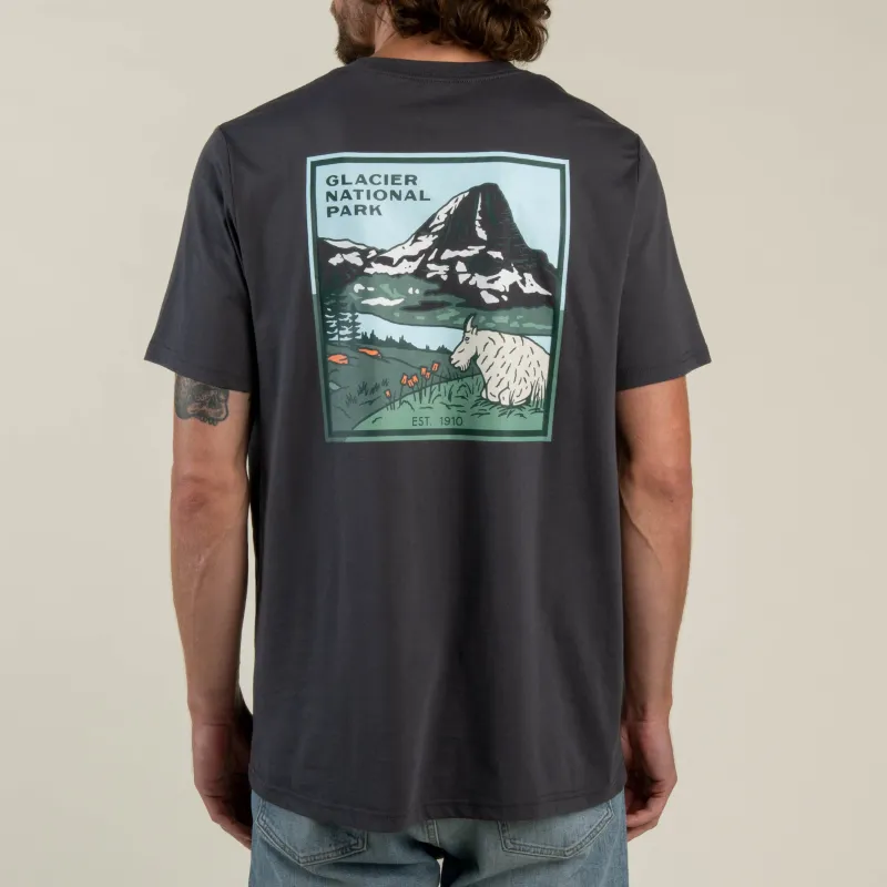 Glacier National Park T-Shirt - Charcoal made by Sendero Provisions CO