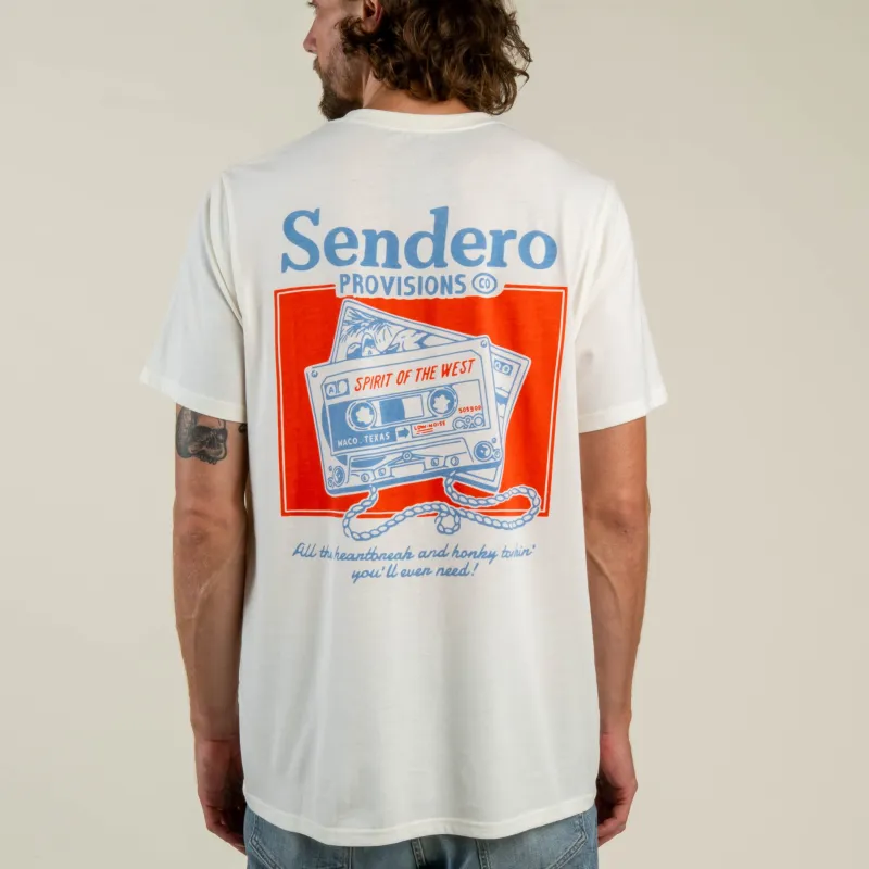 Cassette Tape T-Shirt - Vintage White made by Sendero Provisions CO
