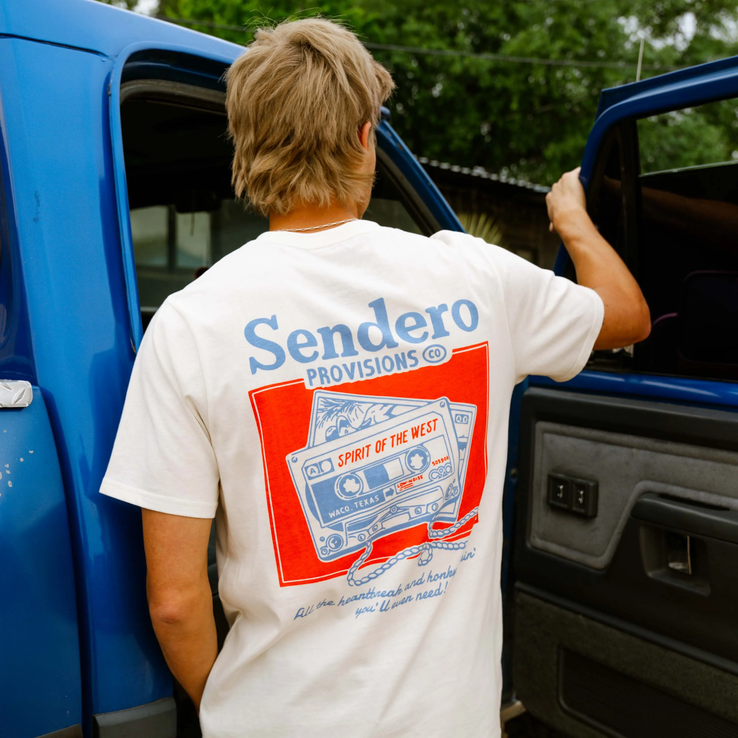 Cassette Tape T-Shirt - Vintage White sold by Sendero Provisions CO product image thumbnail 3