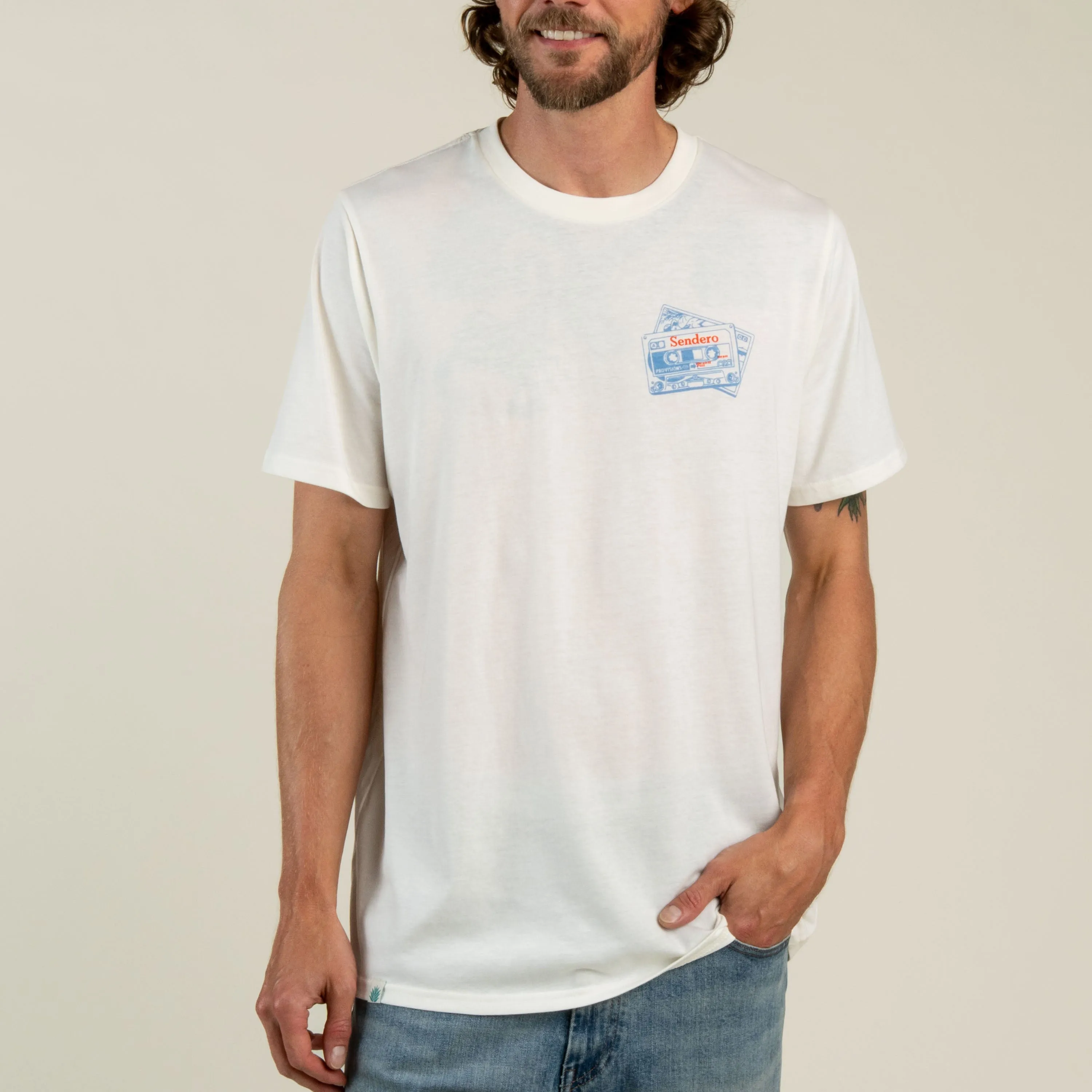 Cassette Tape T-Shirt - Vintage White sold by Sendero Provisions CO product image thumbnail 4