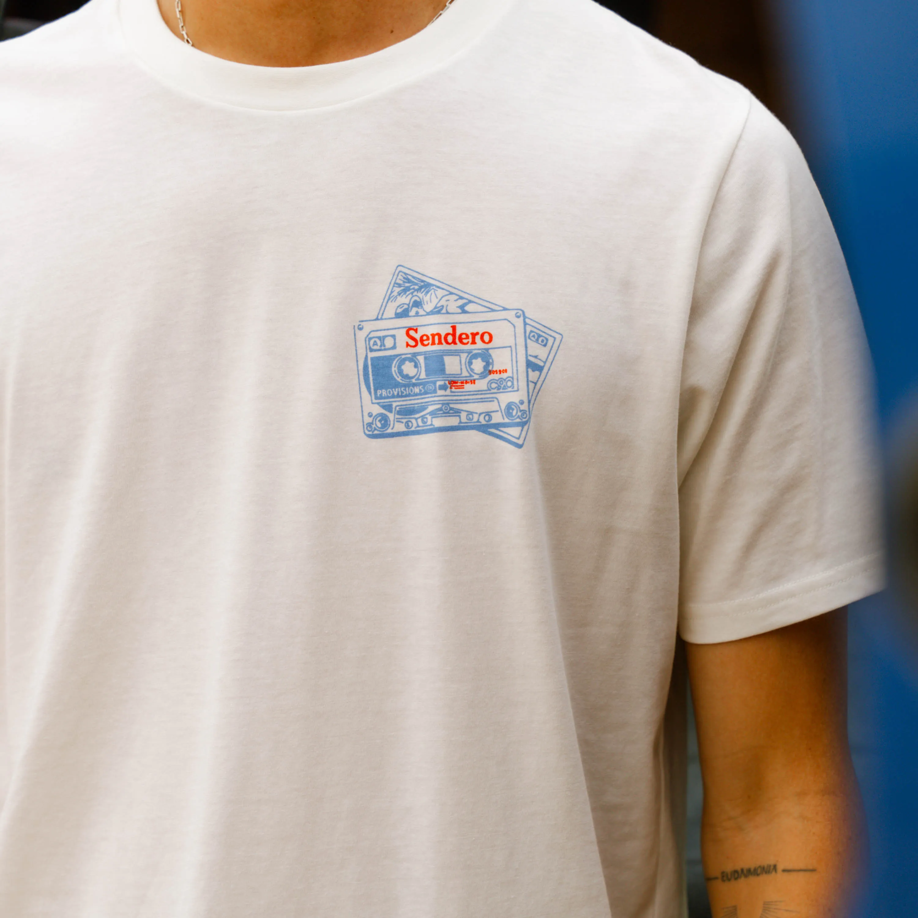 Cassette Tape T-Shirt - Vintage White sold by Sendero Provisions CO product image thumbnail 2