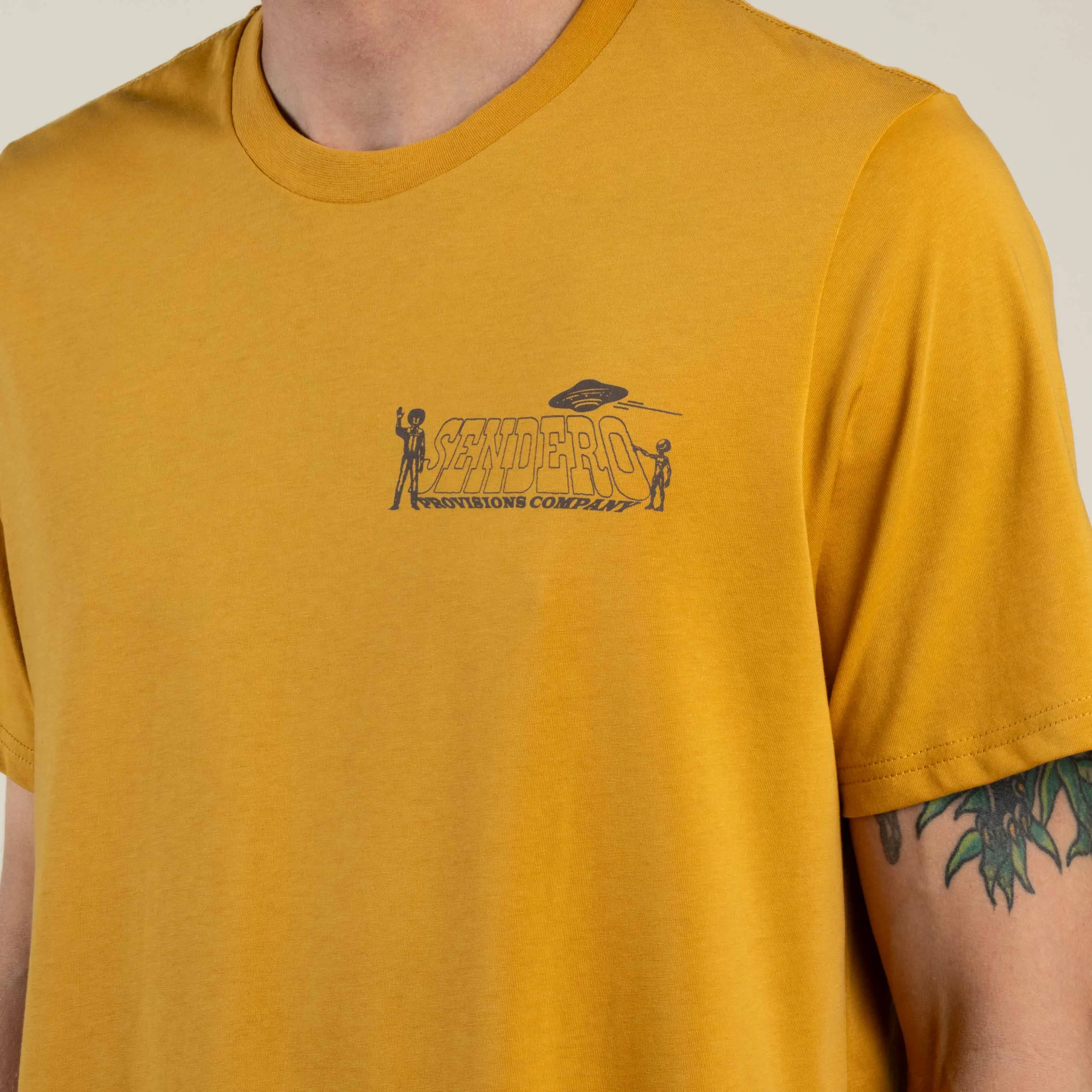 Cowboy Lift Off T-Shirt - Goldenrod sold by Sendero Provisions CO product image thumbnail 3