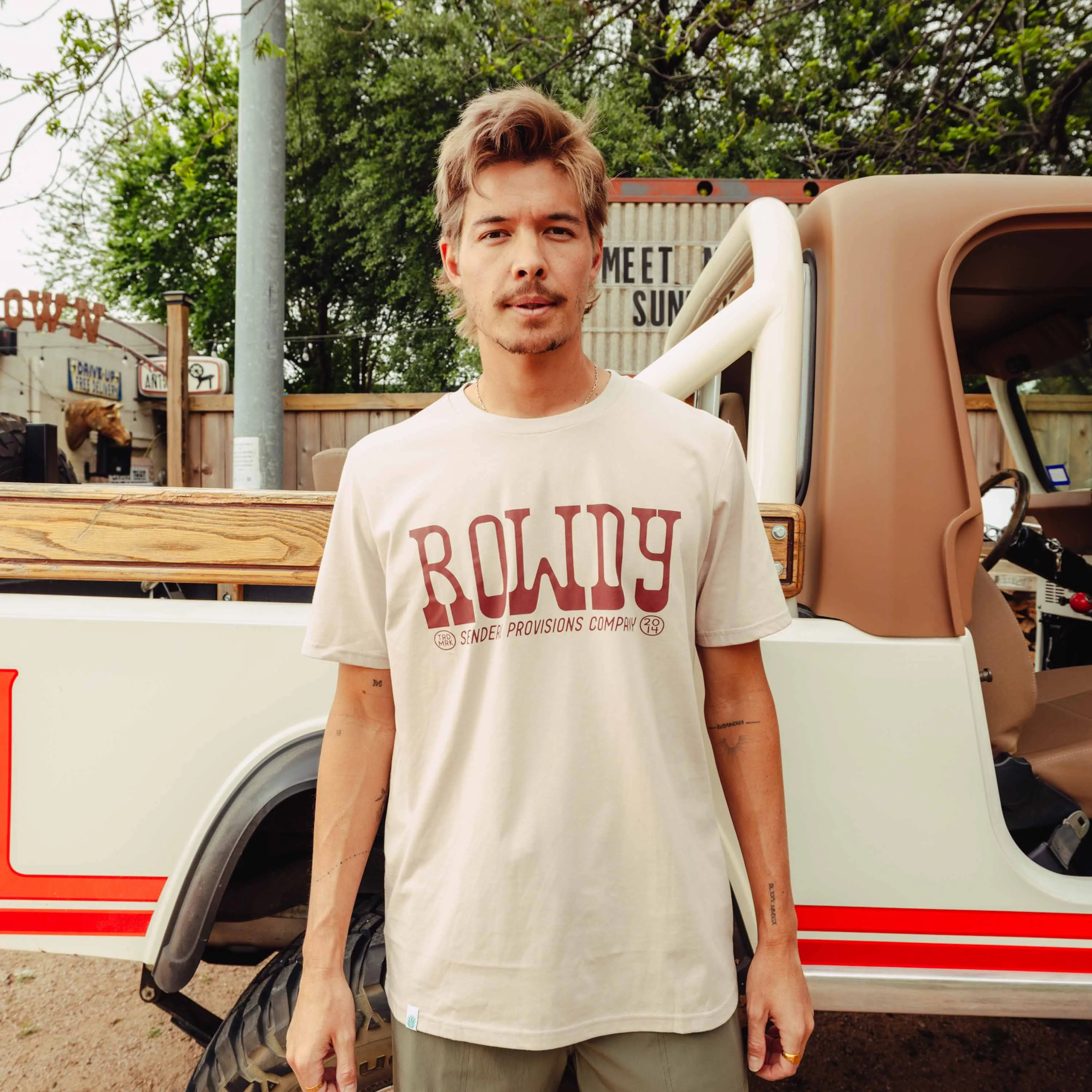 Rowdy T-Shirt - Sand sold by Sendero Provisions CO product image thumbnail 2