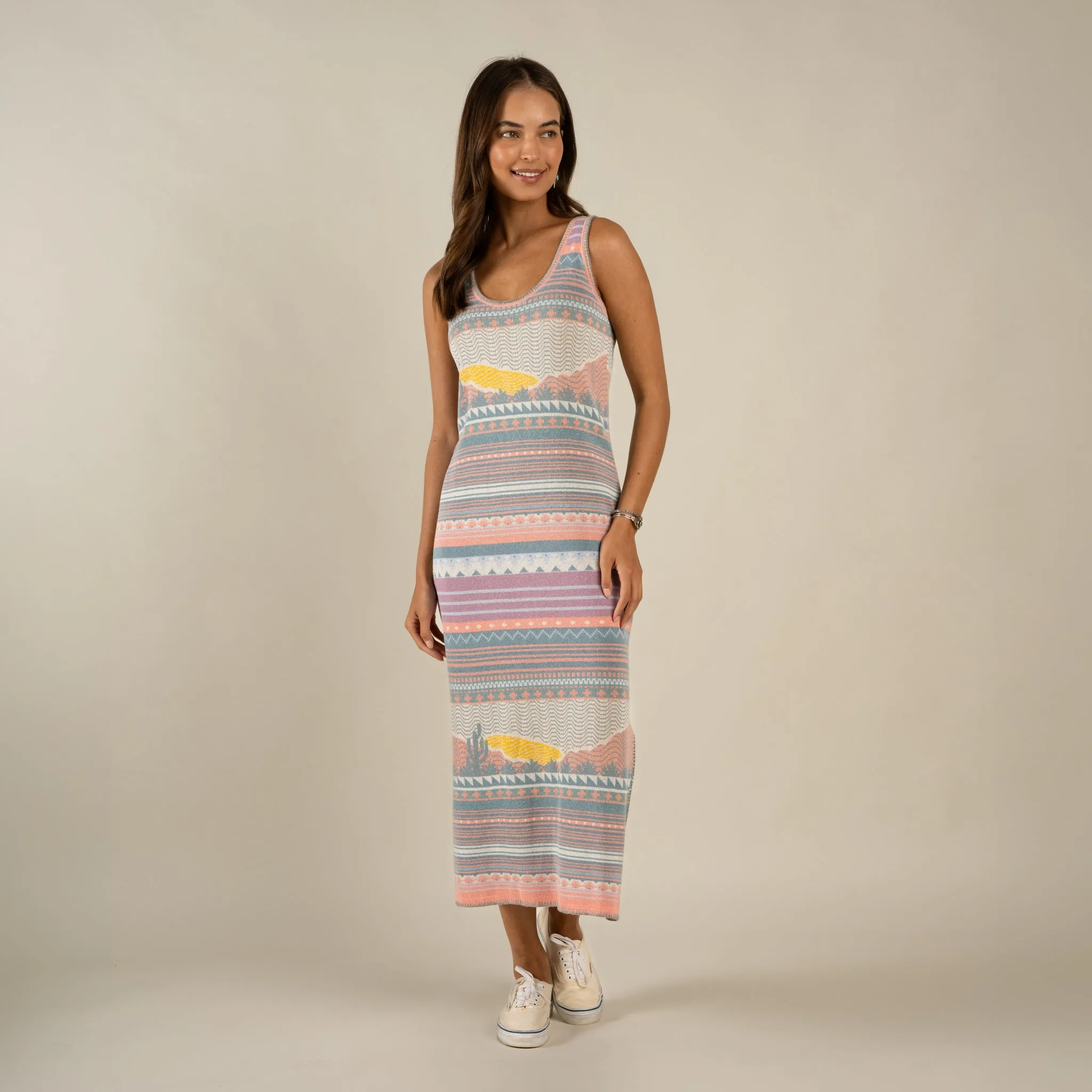 Puebla Knit Dress - Sonora - Sunset sold by Sendero Provisions CO product image thumbnail 5