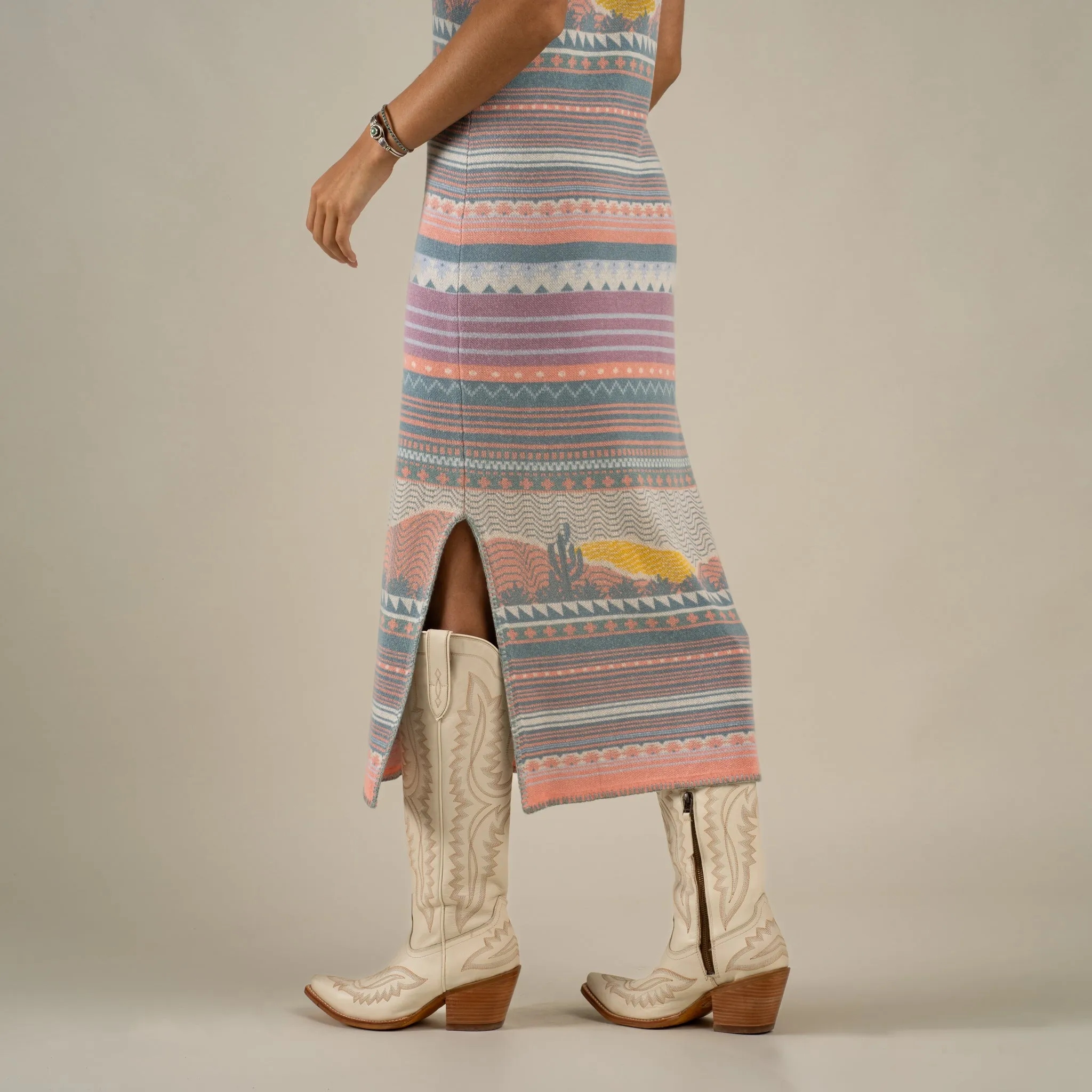 Puebla Knit Dress - Sonora - Sunset sold by Sendero Provisions CO product image thumbnail 3