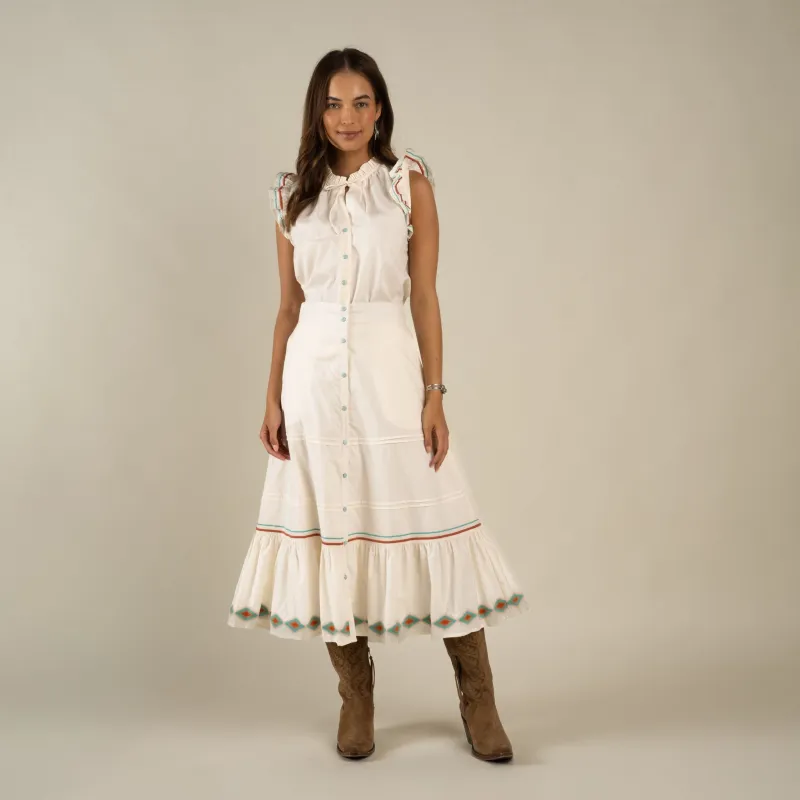 Prairie Skirt - Vintage White made by Sendero Provisions CO