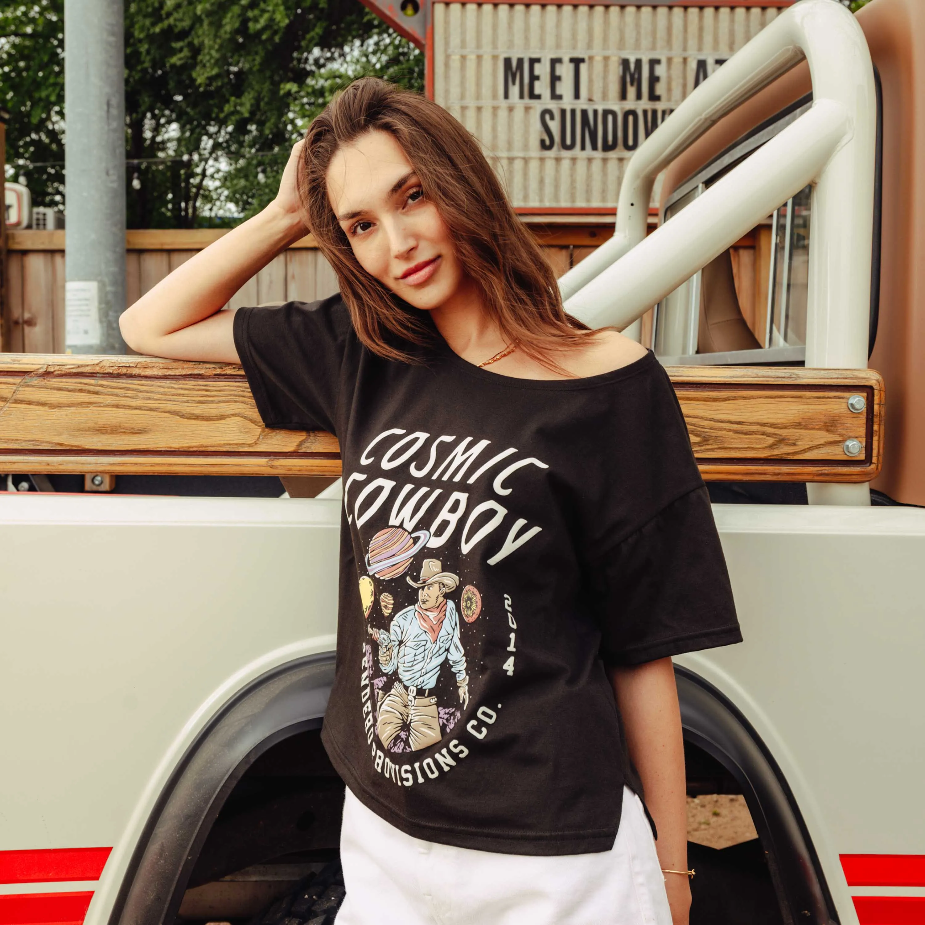 Cosmic Cowboy Basic Tee sold by Sendero Provisions CO product image thumbnail 2