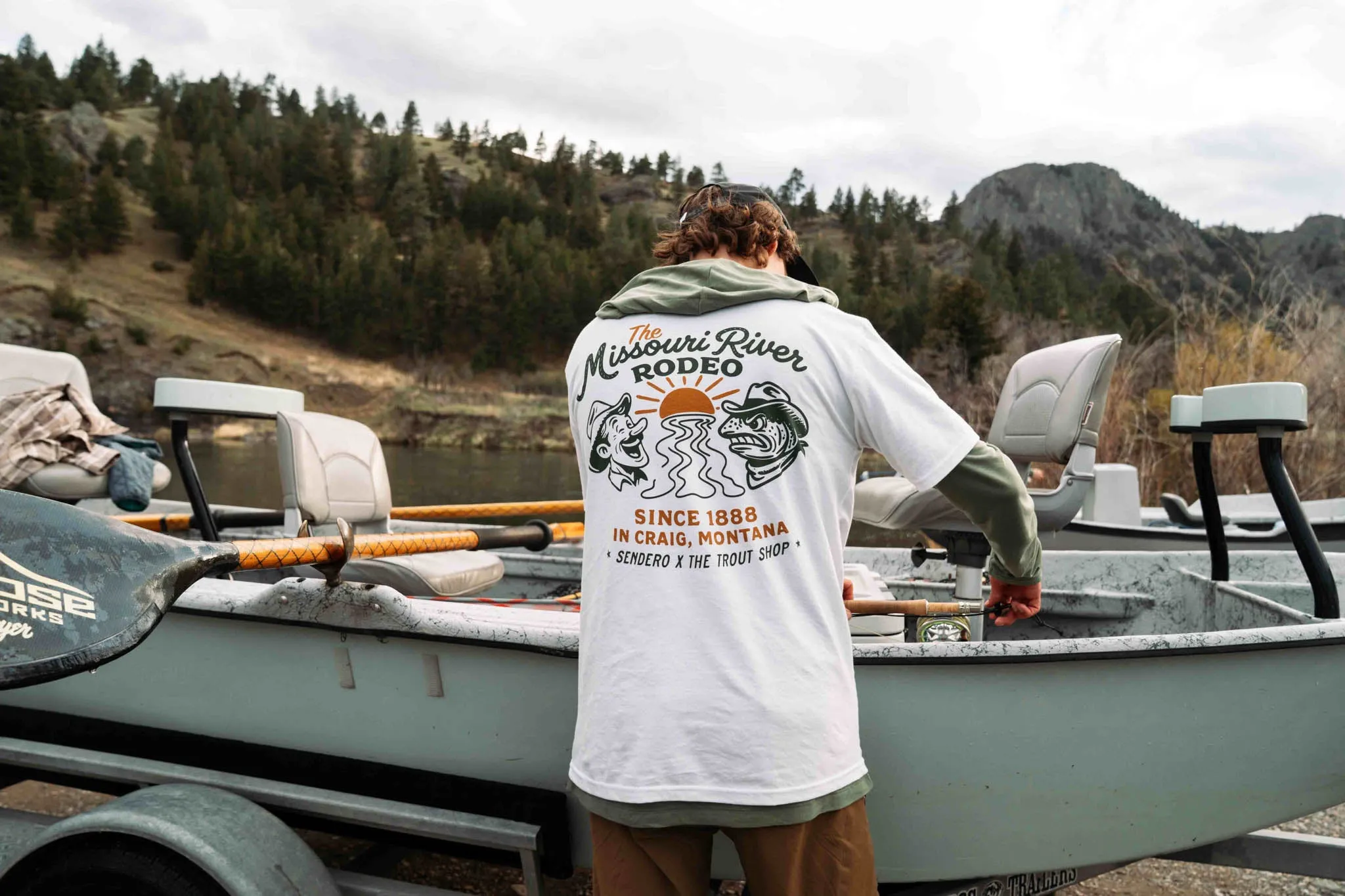 Missouri River Rodeo T-Shirt - Vintage White sold by Sendero Provisions CO product image thumbnail 5