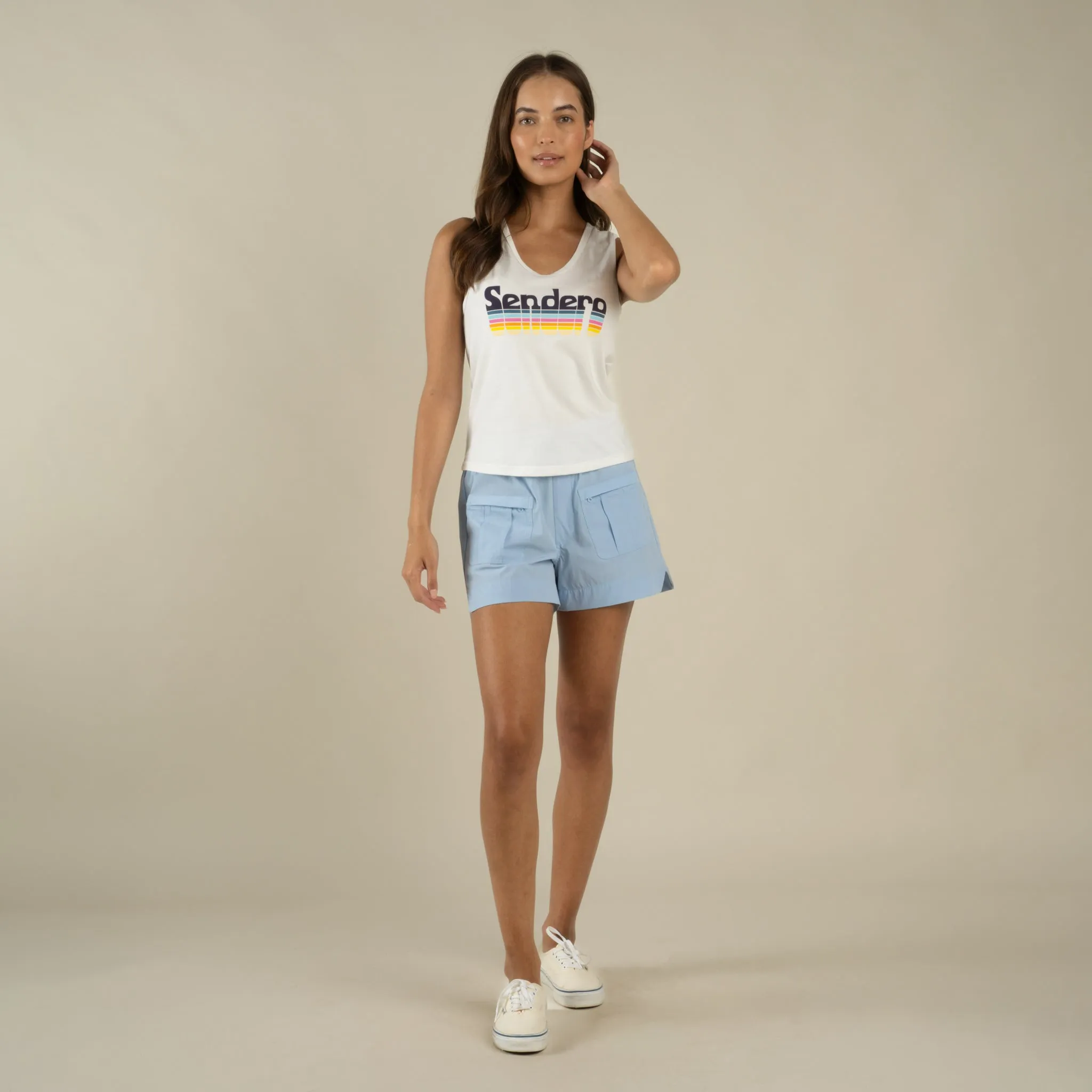 Retro Logo Tank Top - Vintage White sold by Sendero Provisions CO product image thumbnail 3