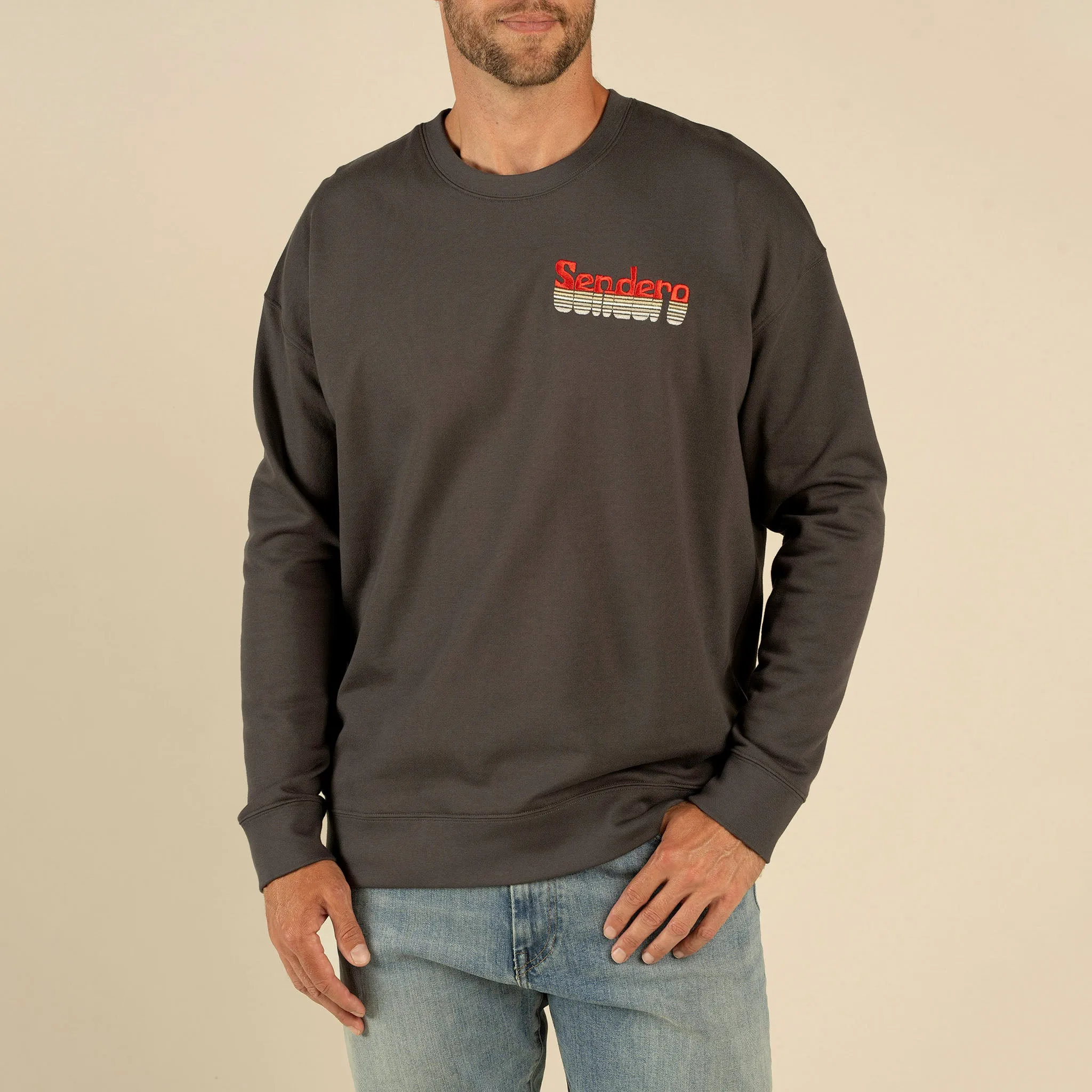 Retro Sendero Logo Sweatshirt - Vintage Black sold by Sendero Provisions CO product image thumbnail 3
