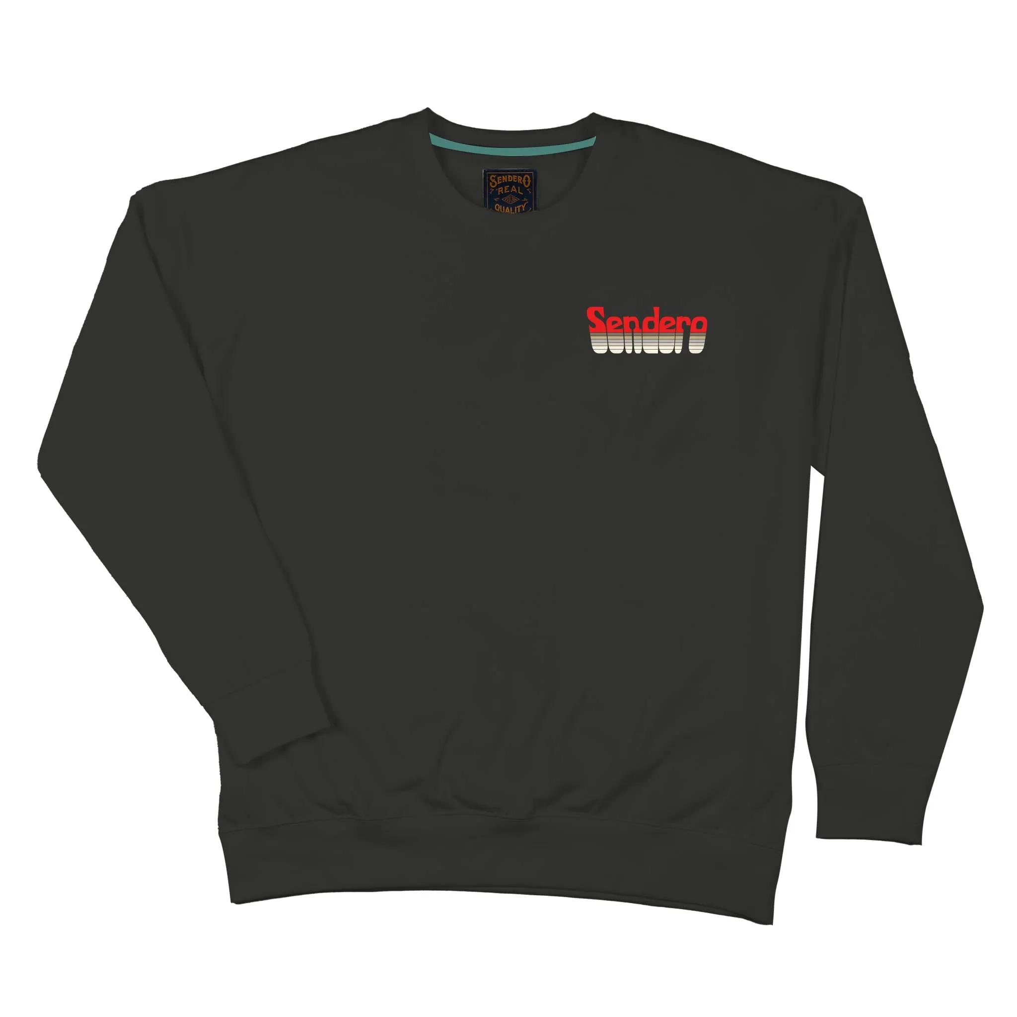 Retro Sendero Logo Sweatshirt - Vintage Black sold by Sendero Provisions CO