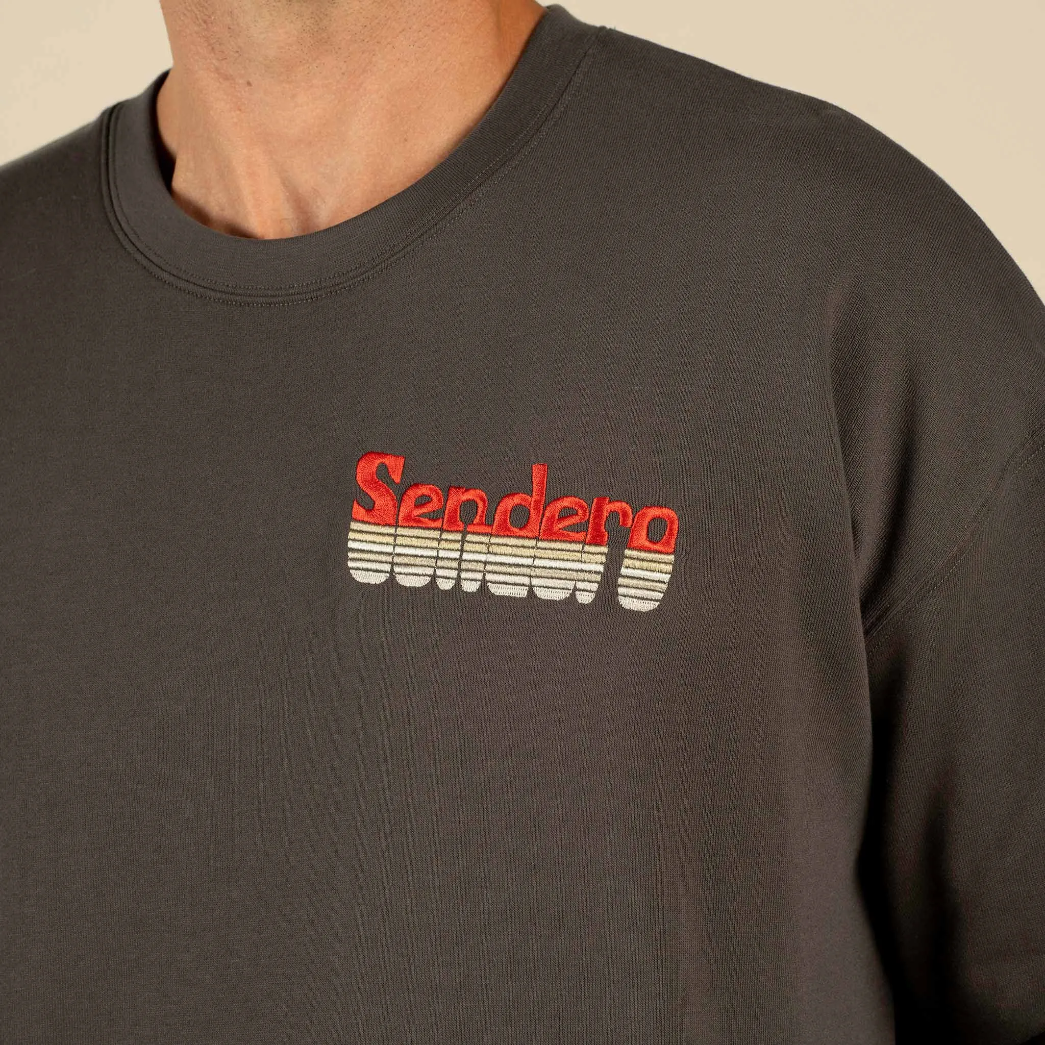 Retro Sendero Logo Sweatshirt - Vintage Black sold by Sendero Provisions CO product image thumbnail 2