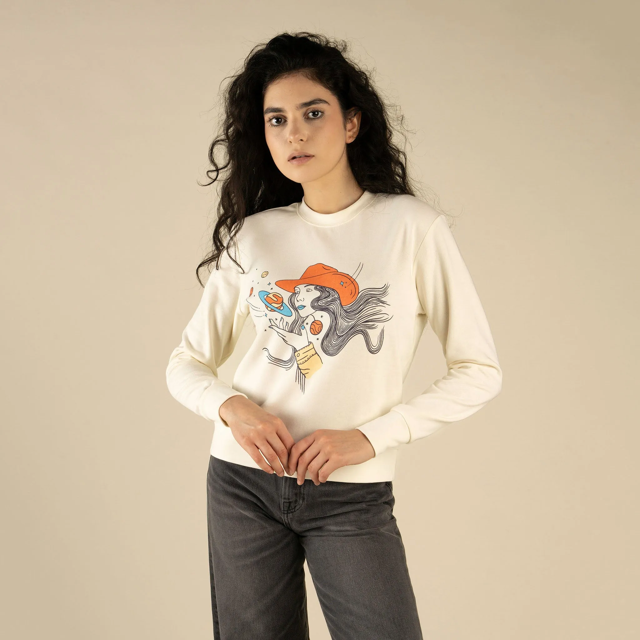 Cosmic Cowgirl Women's Sweatshirt sold by Sendero Provisions CO product image thumbnail 2
