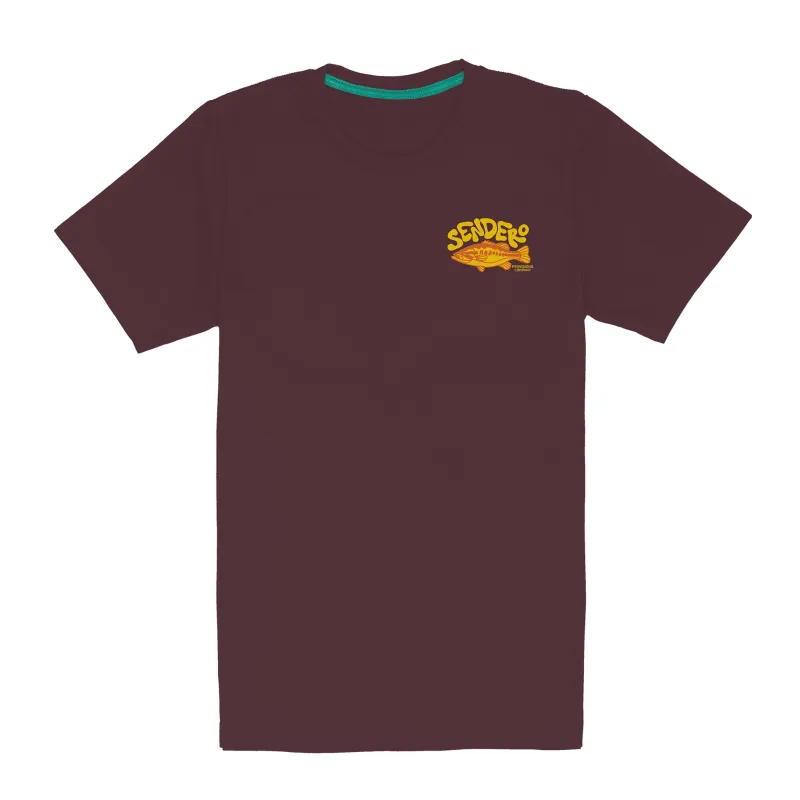 Lunker T-Shirt - Burgundy made by Sendero Provisions CO