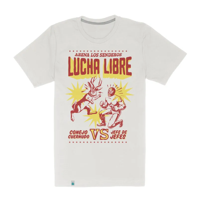 Lucha Libre T-Shirt - Vintage White made by Sendero Provisions CO