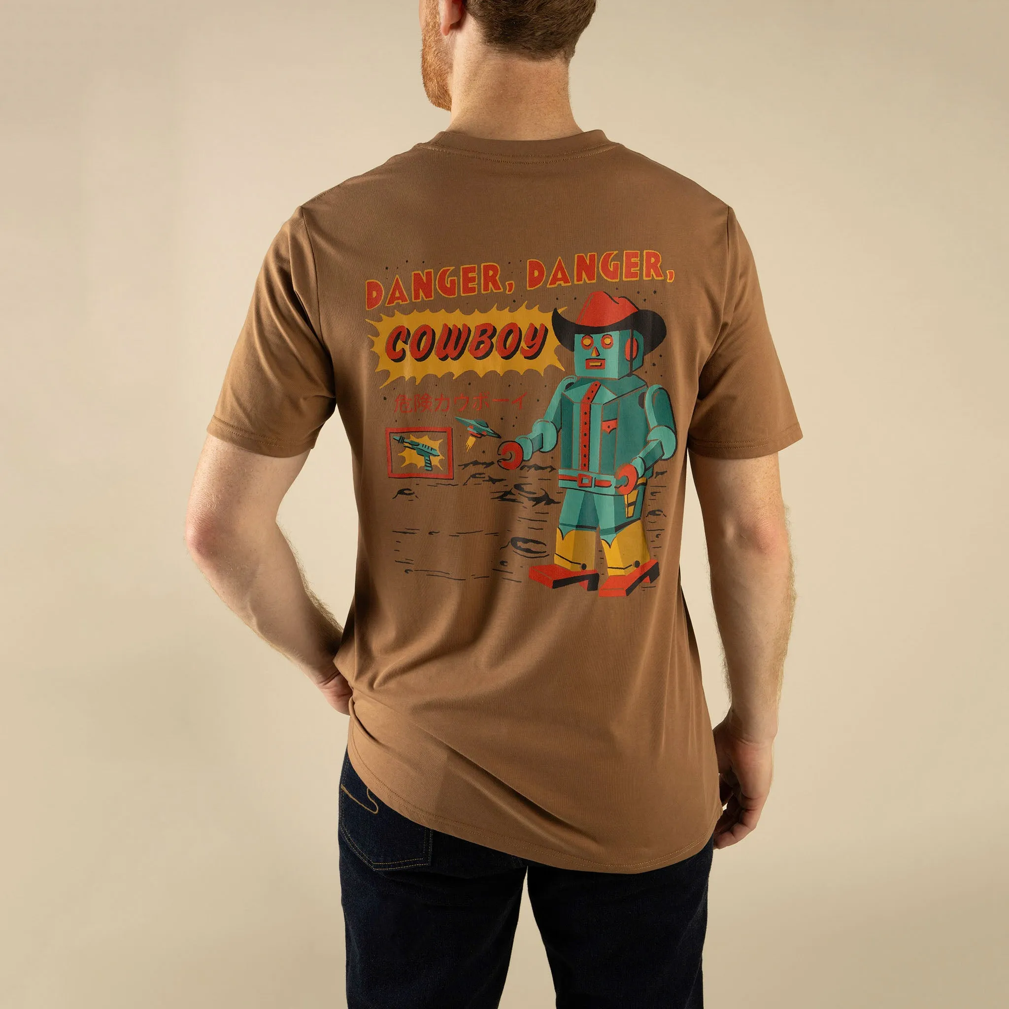 Danger Cowboy T-Shirt - Light Brown sold by Sendero Provisions CO