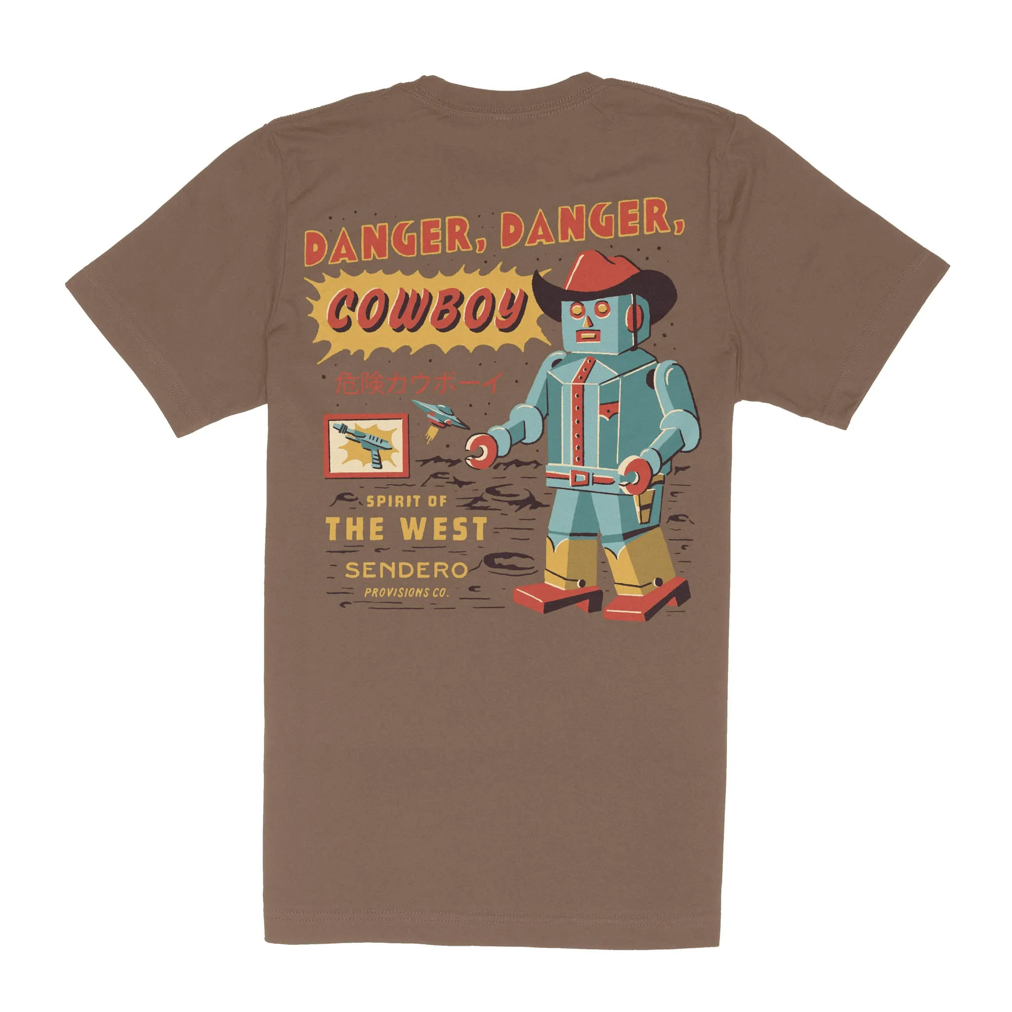 Danger Cowboy T-Shirt - Light Brown sold by Sendero Provisions CO product image thumbnail 5