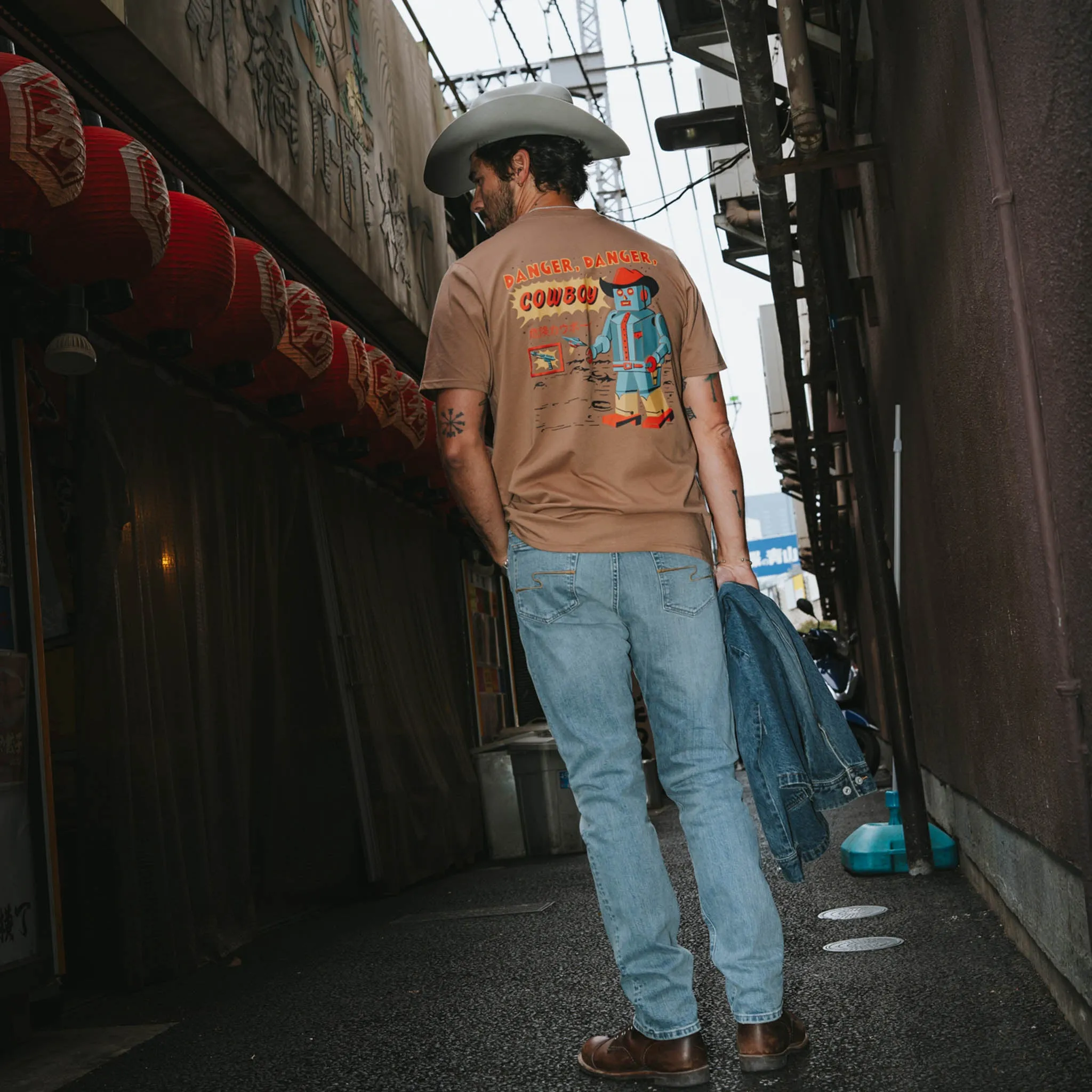 Danger Cowboy T-Shirt - Light Brown sold by Sendero Provisions CO product image thumbnail 2