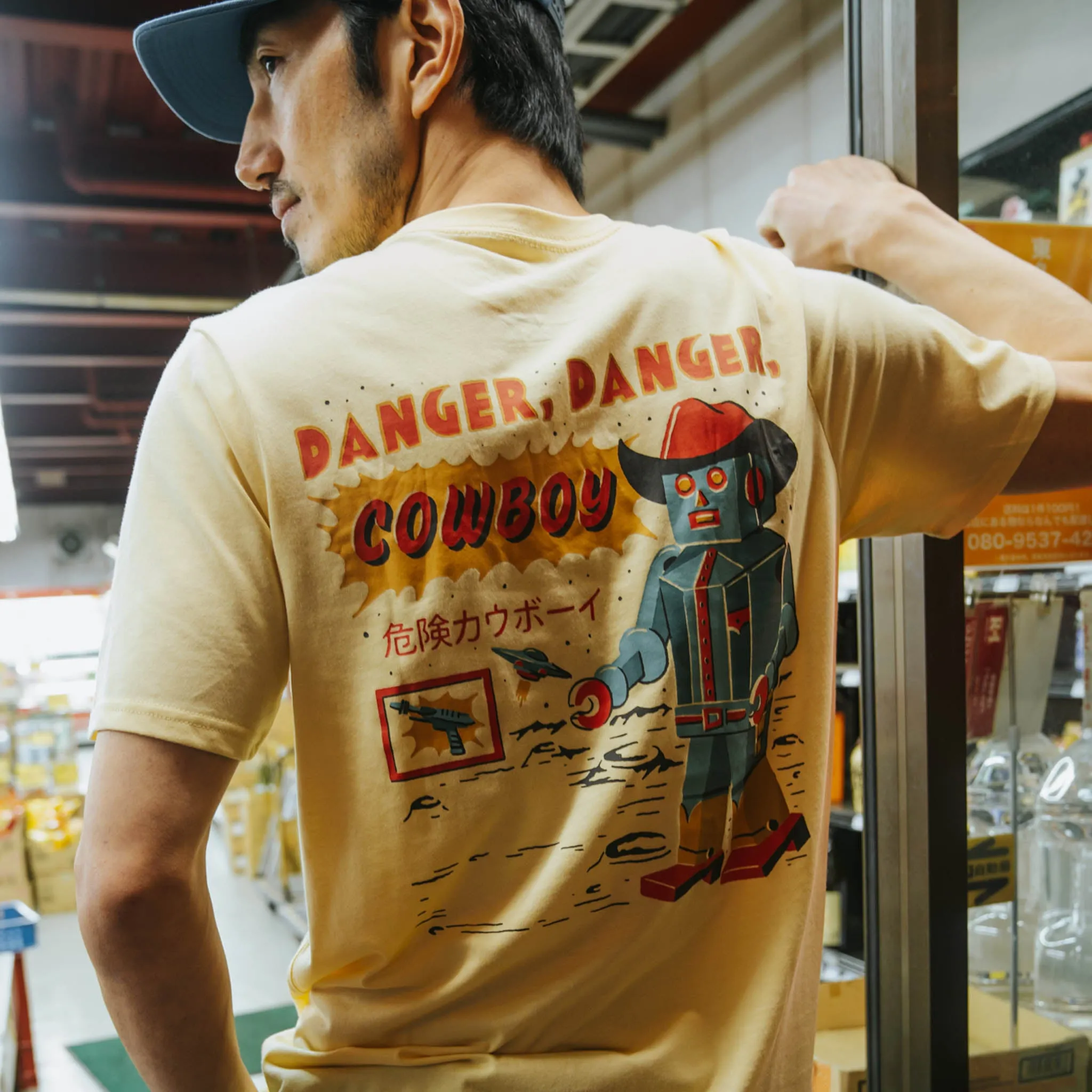 Danger Cowboy T-Shirt - Cream sold by Sendero Provisions CO product image thumbnail 2
