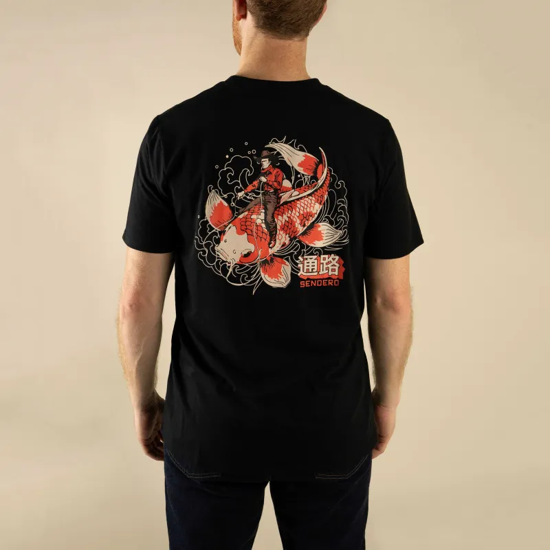 Koi Bronc T-Shirt - Black made by Sendero Provisions CO